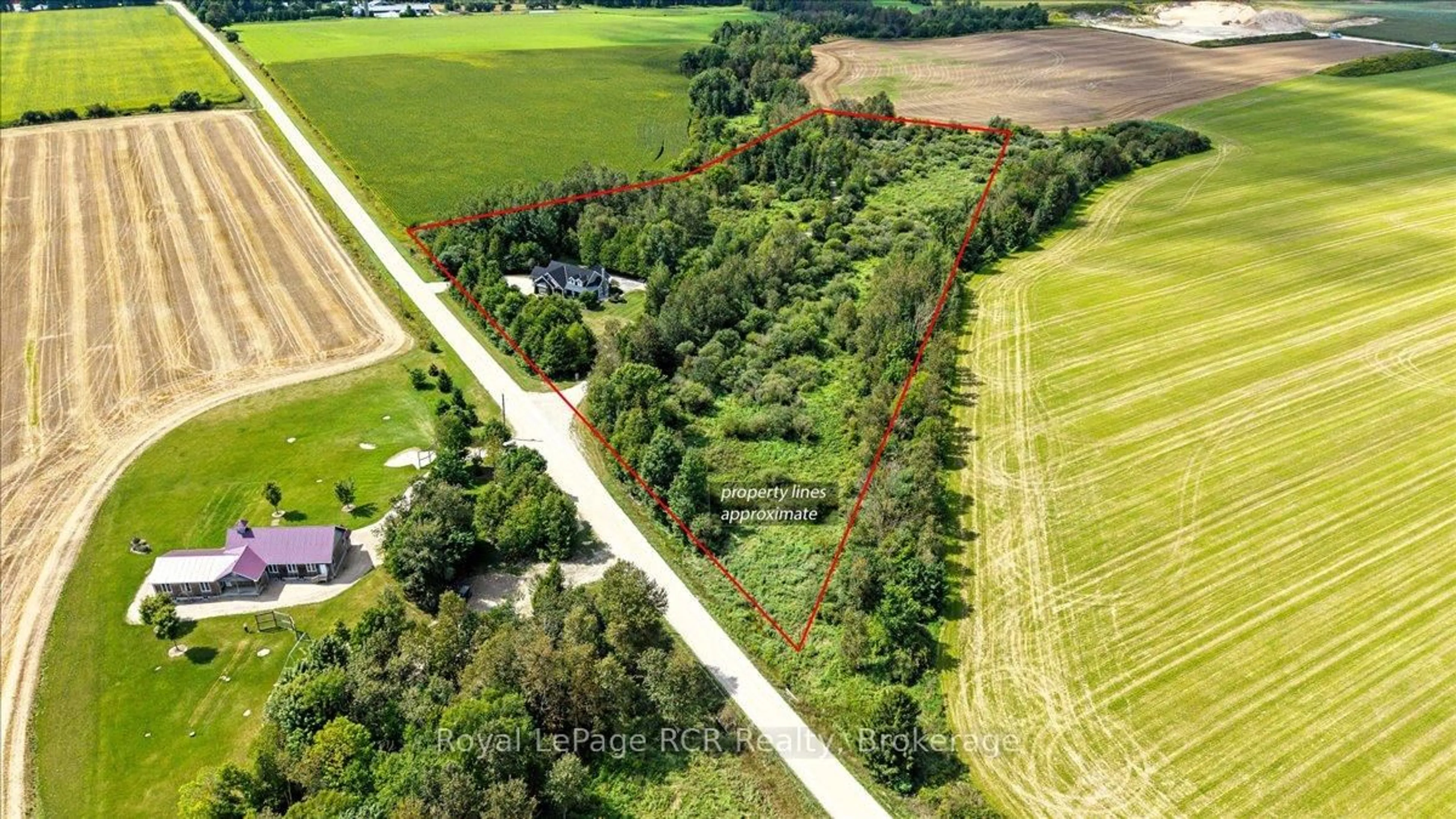 A pic from outside/outdoor area/front of a property/back of a property/a pic from drone, forest/trees view for 7572 Sideroad 3 E, Wellington North Ontario N0G 2E0