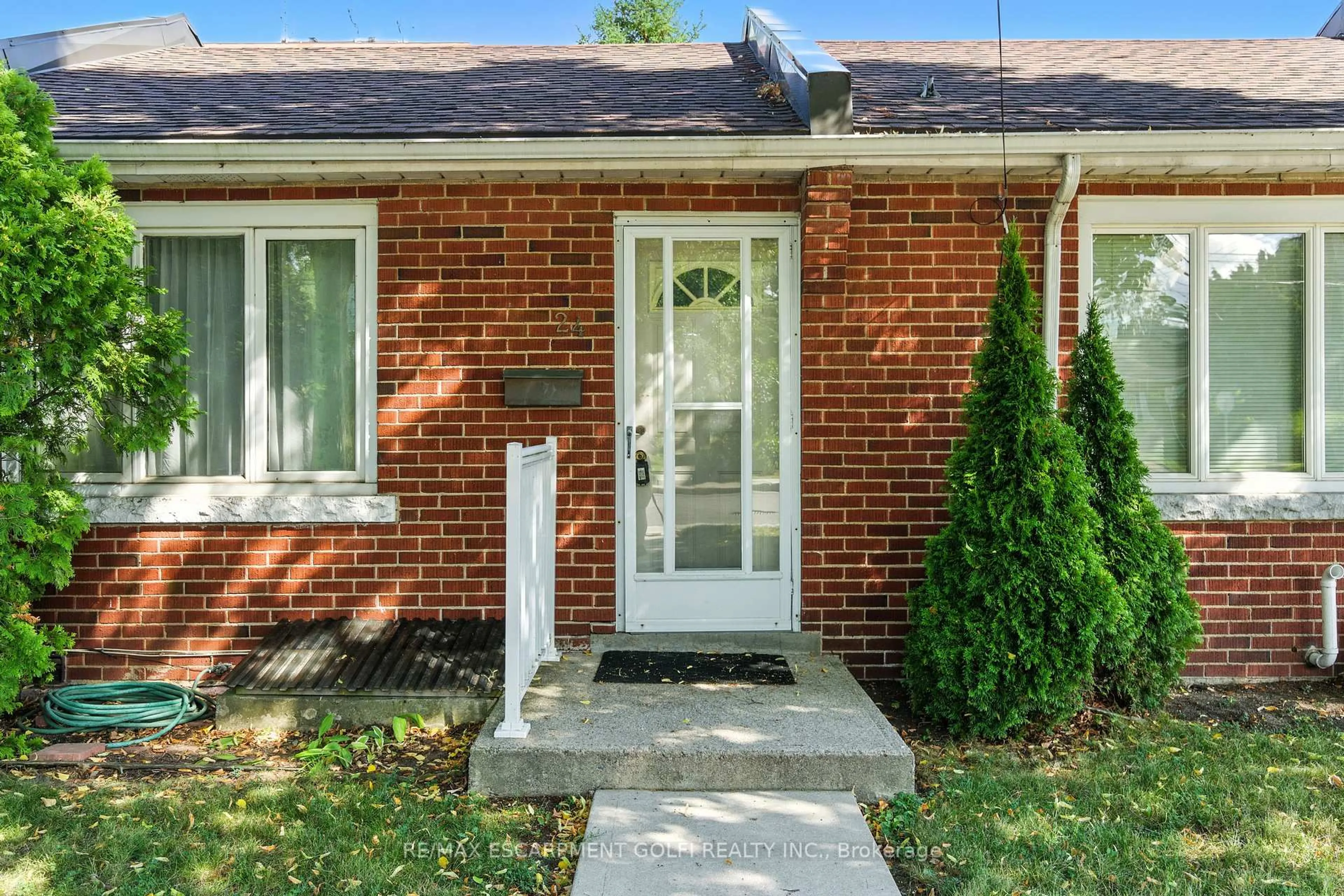 Home with brick exterior material, street for 24 Macklin St, Hamilton Ontario L8S 3S1