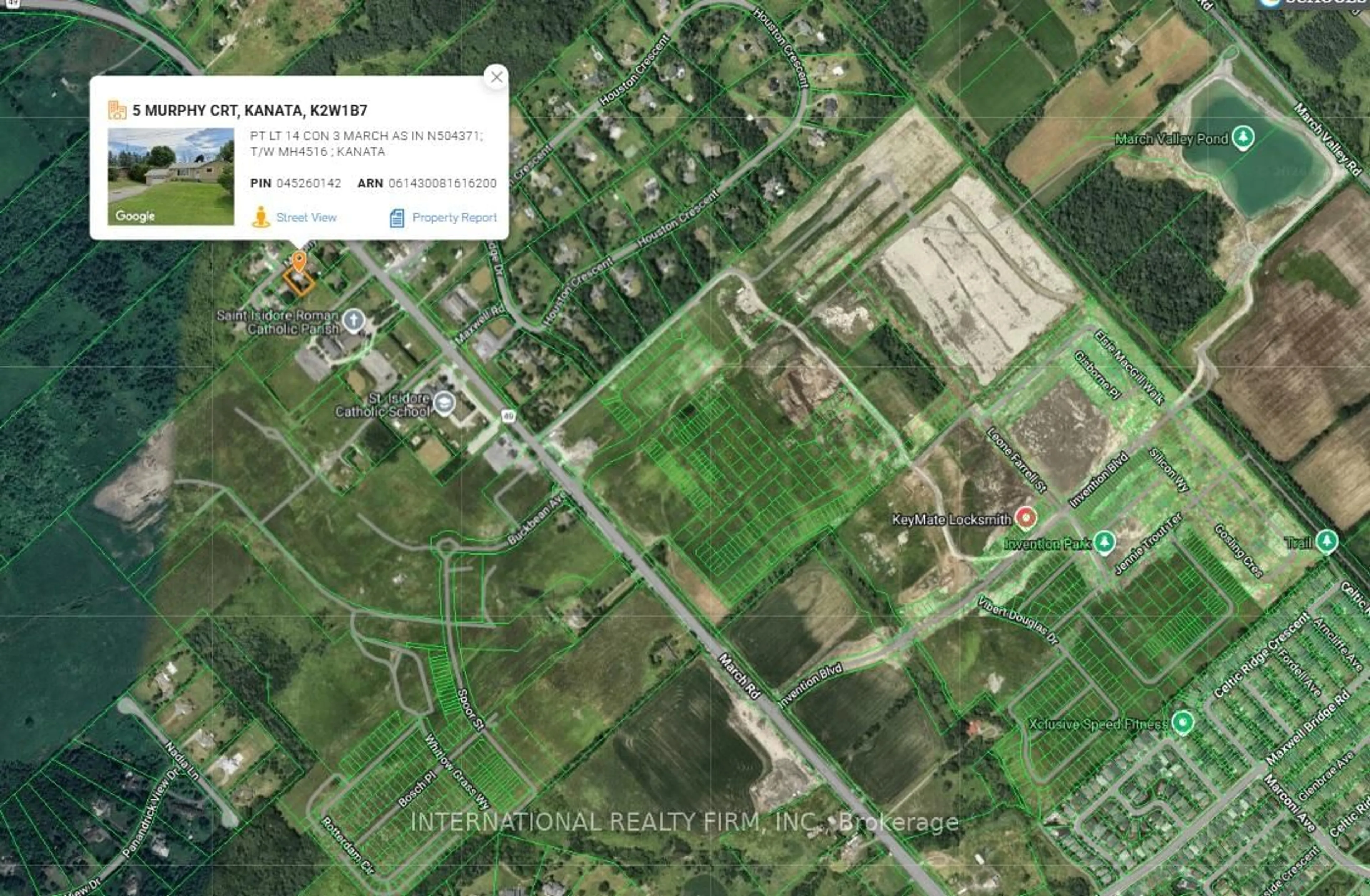 Picture of a map for 5 Murphy Crt, Kanata Ontario K2W 1B7