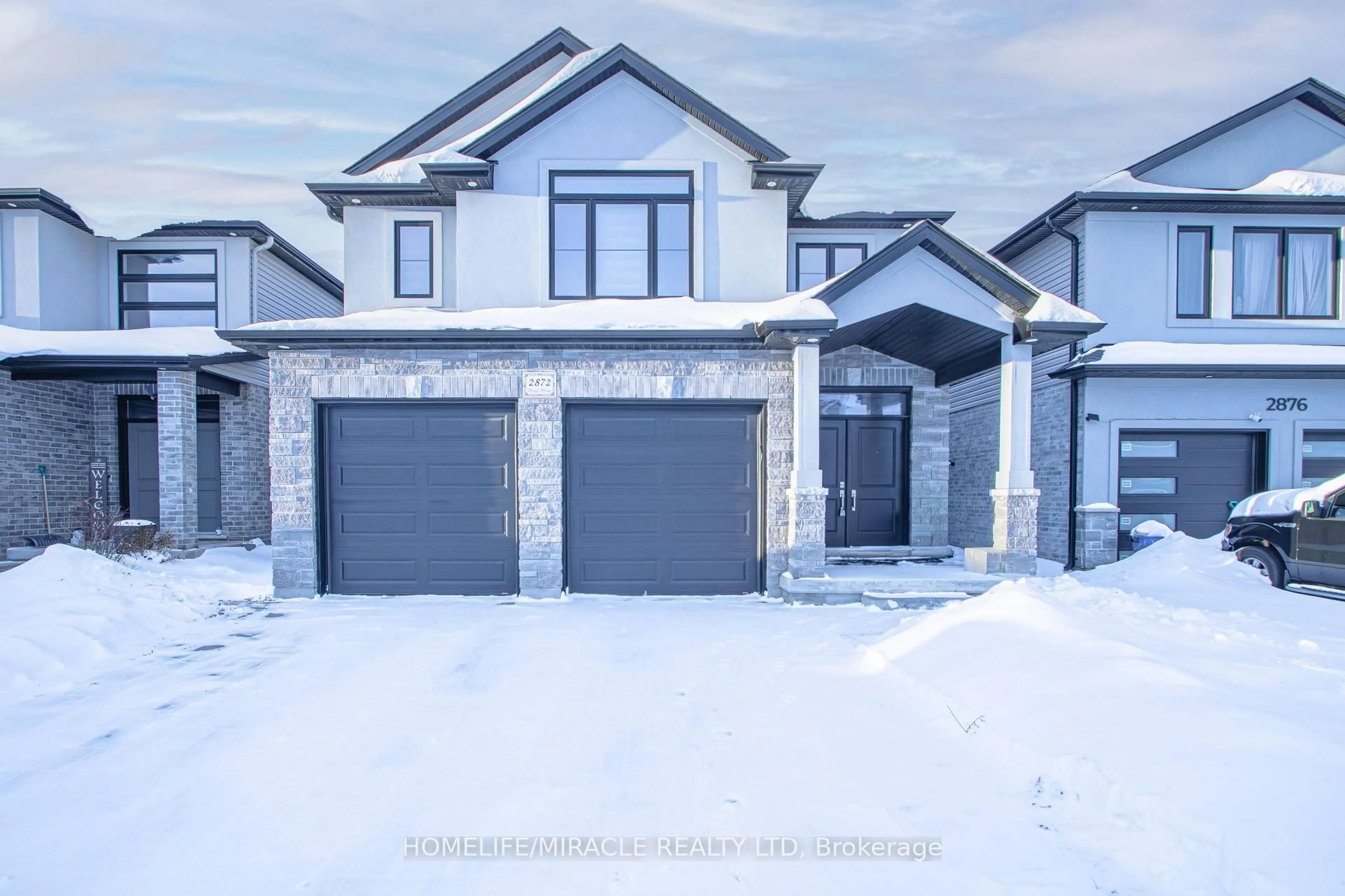 Home with brick exterior material, street for 2872 Doyle Dr, London South Ontario N6M 0G7