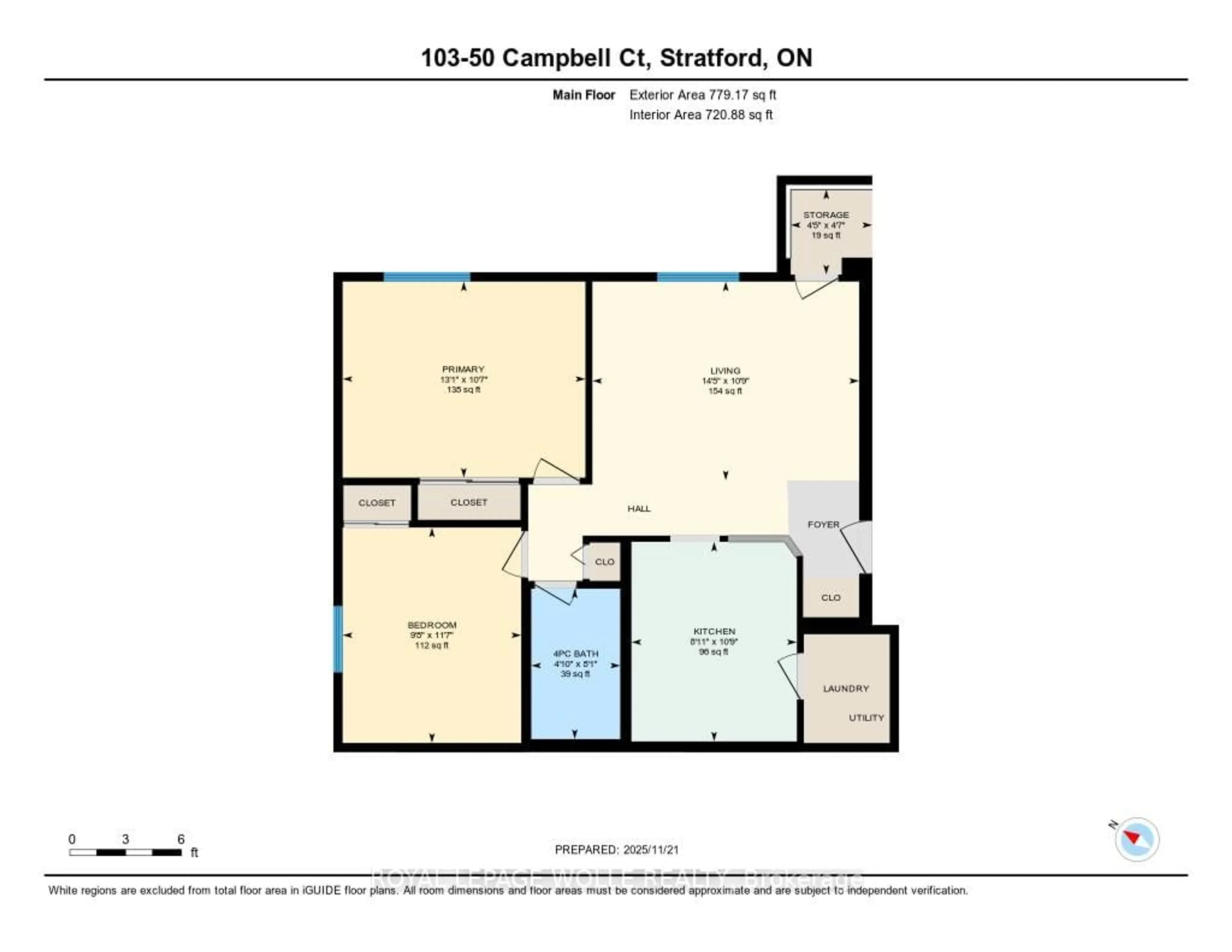 Floor plan for 50 Campbell Crt #103, Stratford Ontario N5A 7T6