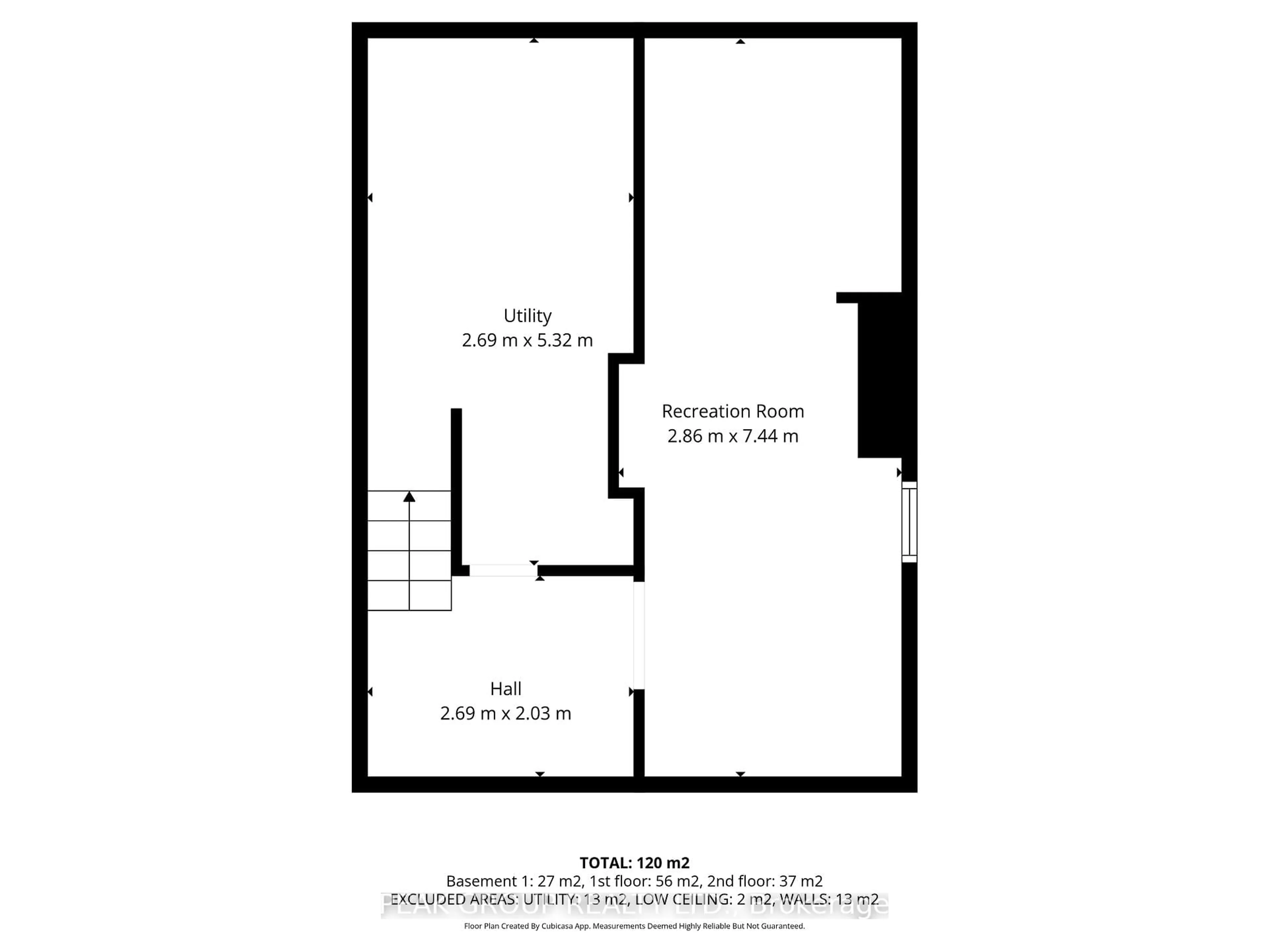 Floor plan for 6424 Riall St, Niagara Falls Ontario L2J 1Z5