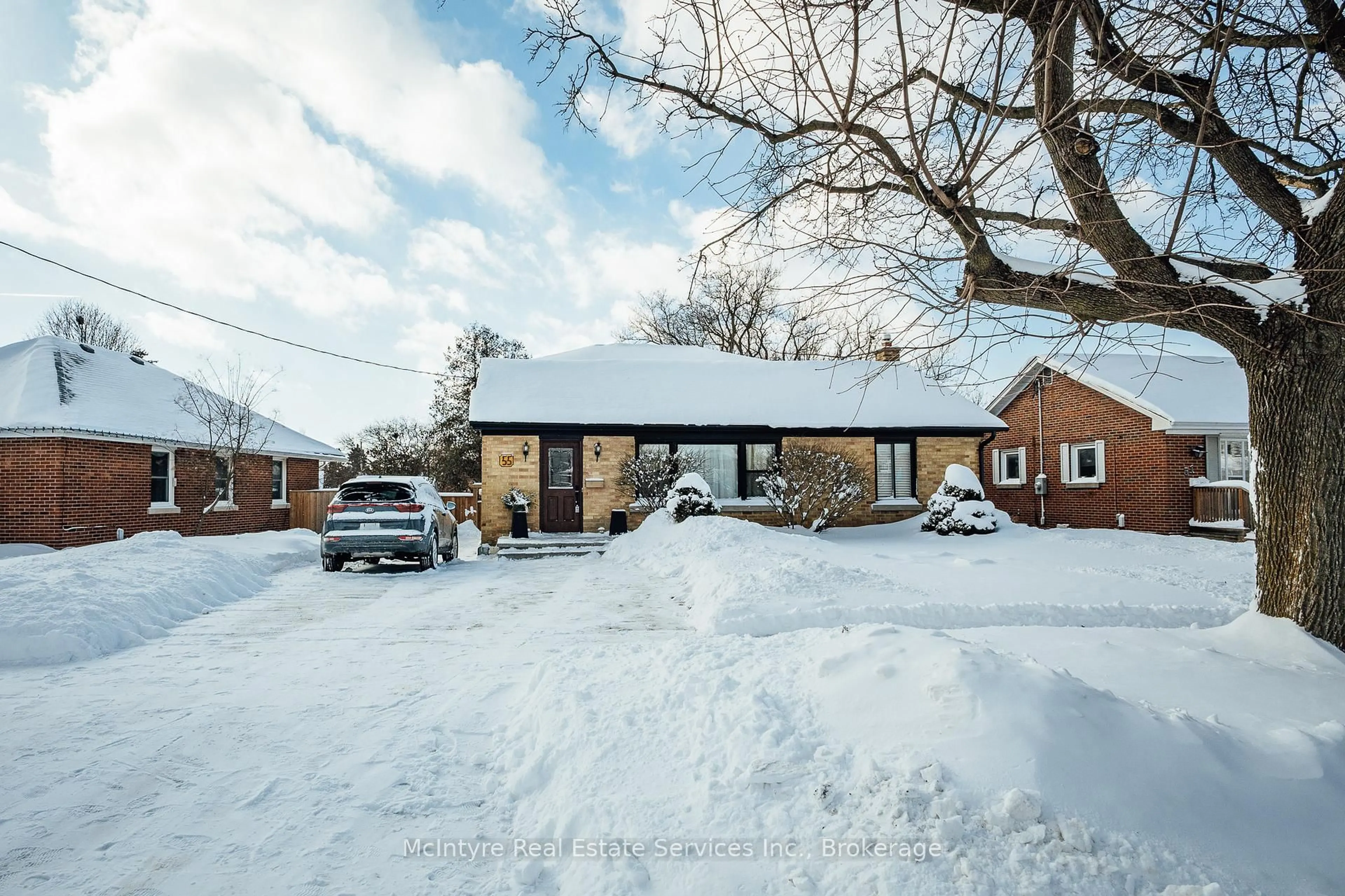 A pic from outside/outdoor area/front of a property/back of a property/a pic from drone, street for 55 Suffolk Ave, Kitchener Ontario N2B 1H3