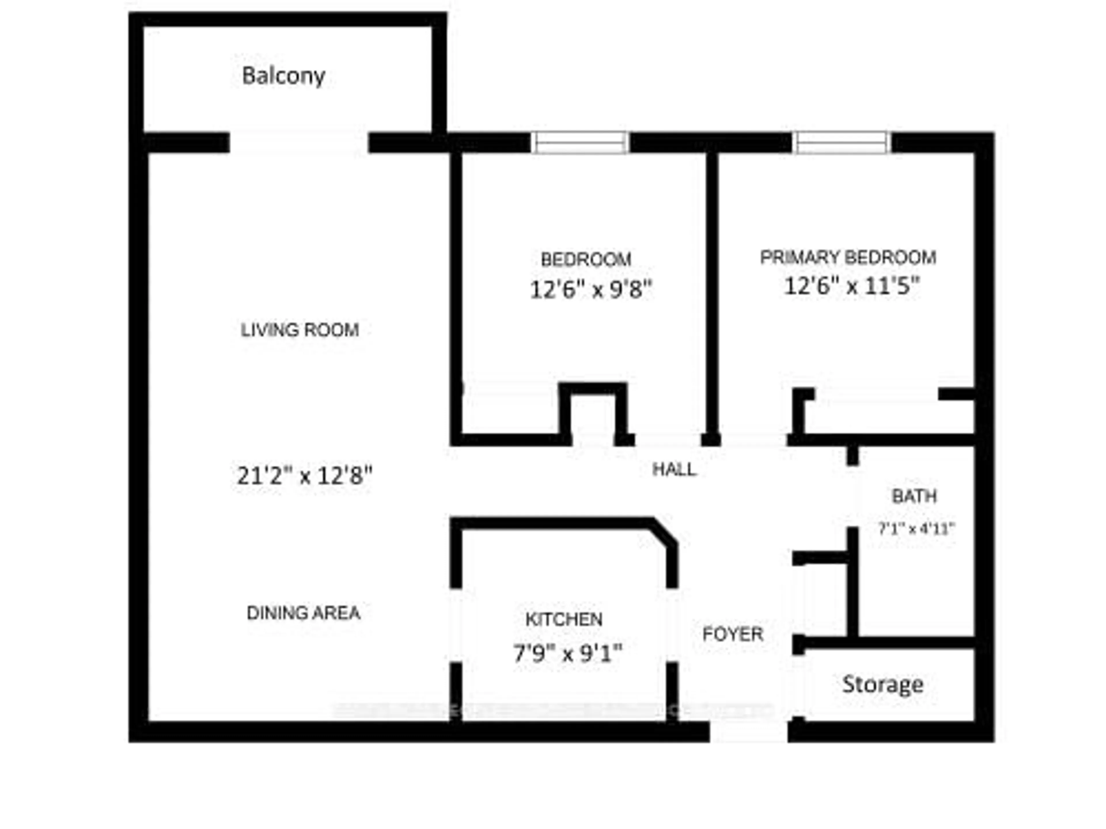 Floor plan for 72 Main St #212, Port Colborne Ontario L3K 5Z8