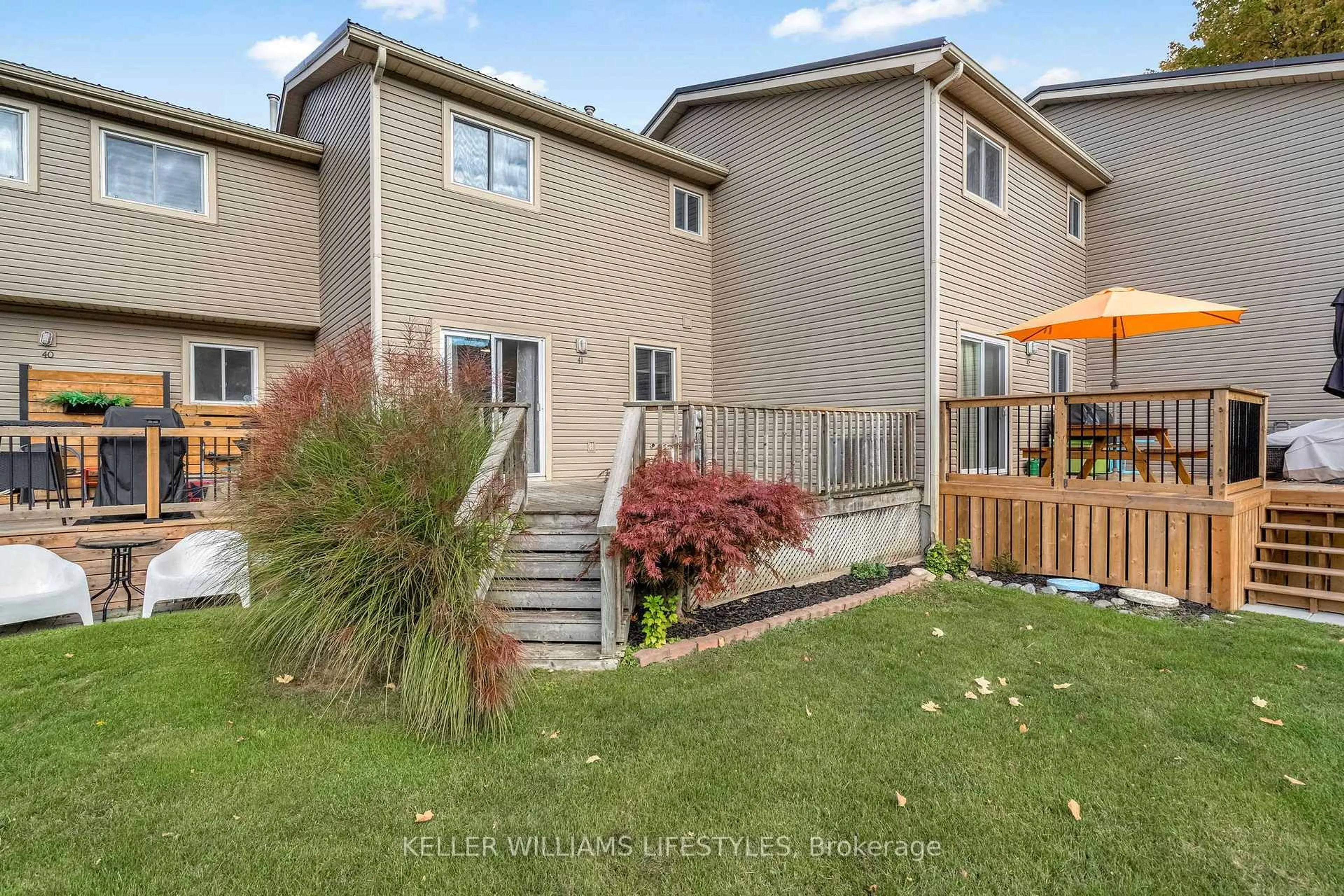 Patio, mountain view for 301 Carlow Rd #41, Central Elgin Ontario N5L 1B8