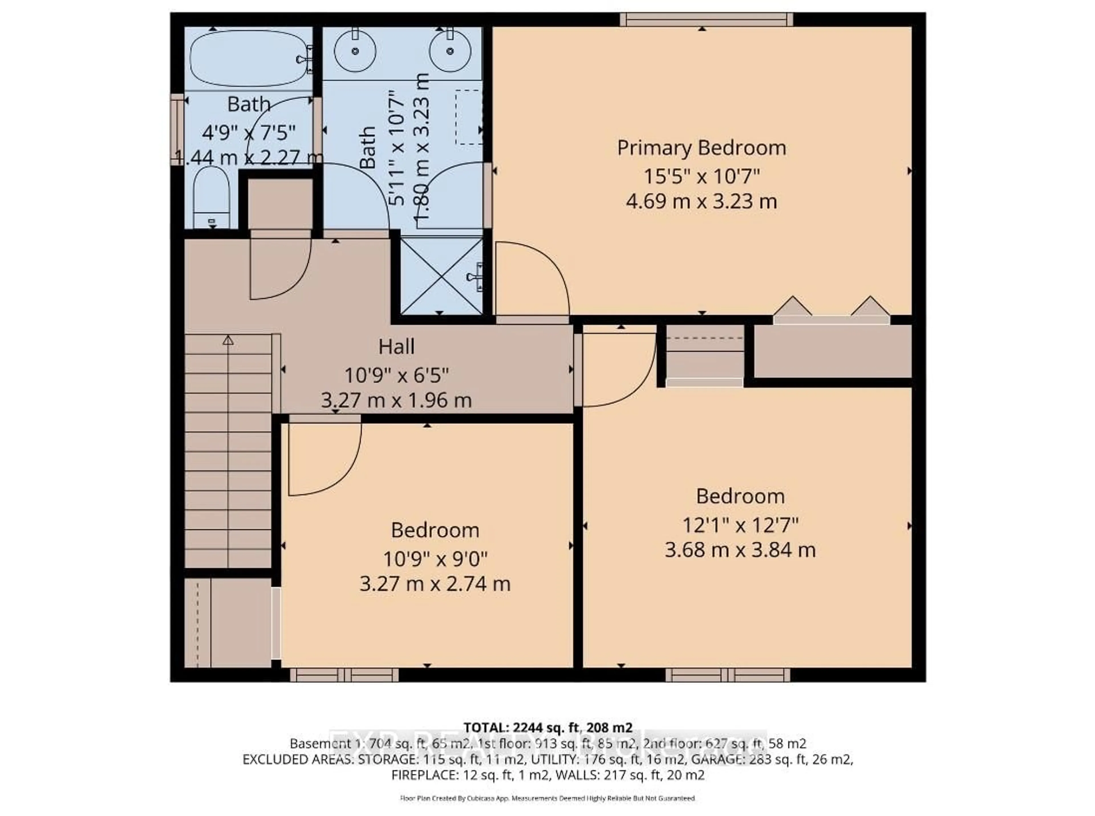 Floor plan for 16 Acorn Cres, London North Ontario N6G 3V4