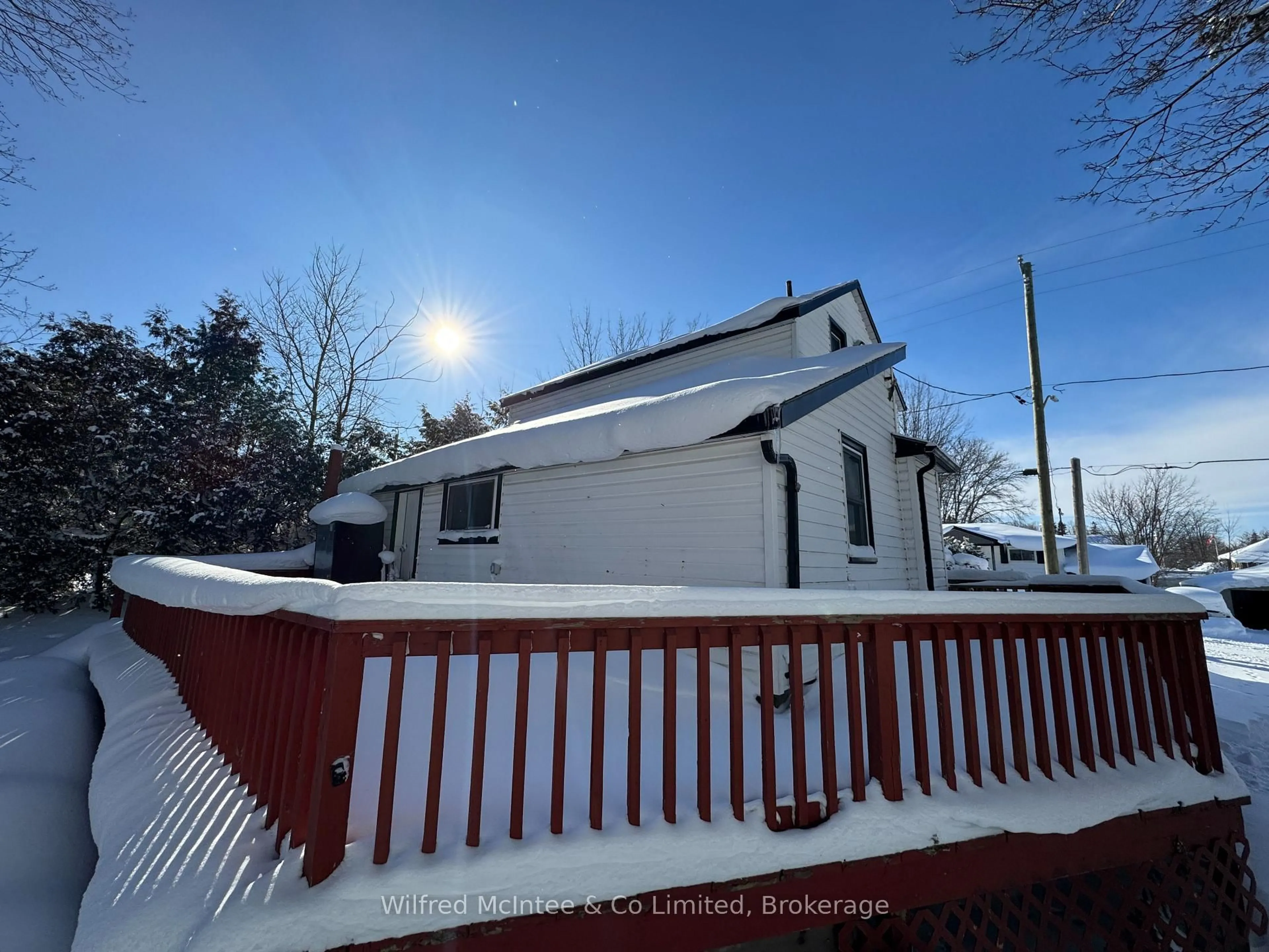 A pic from outside/outdoor area/front of a property/back of a property/a pic from drone, street for 11 Simpson St, South Bruce Ontario N0G 2J0