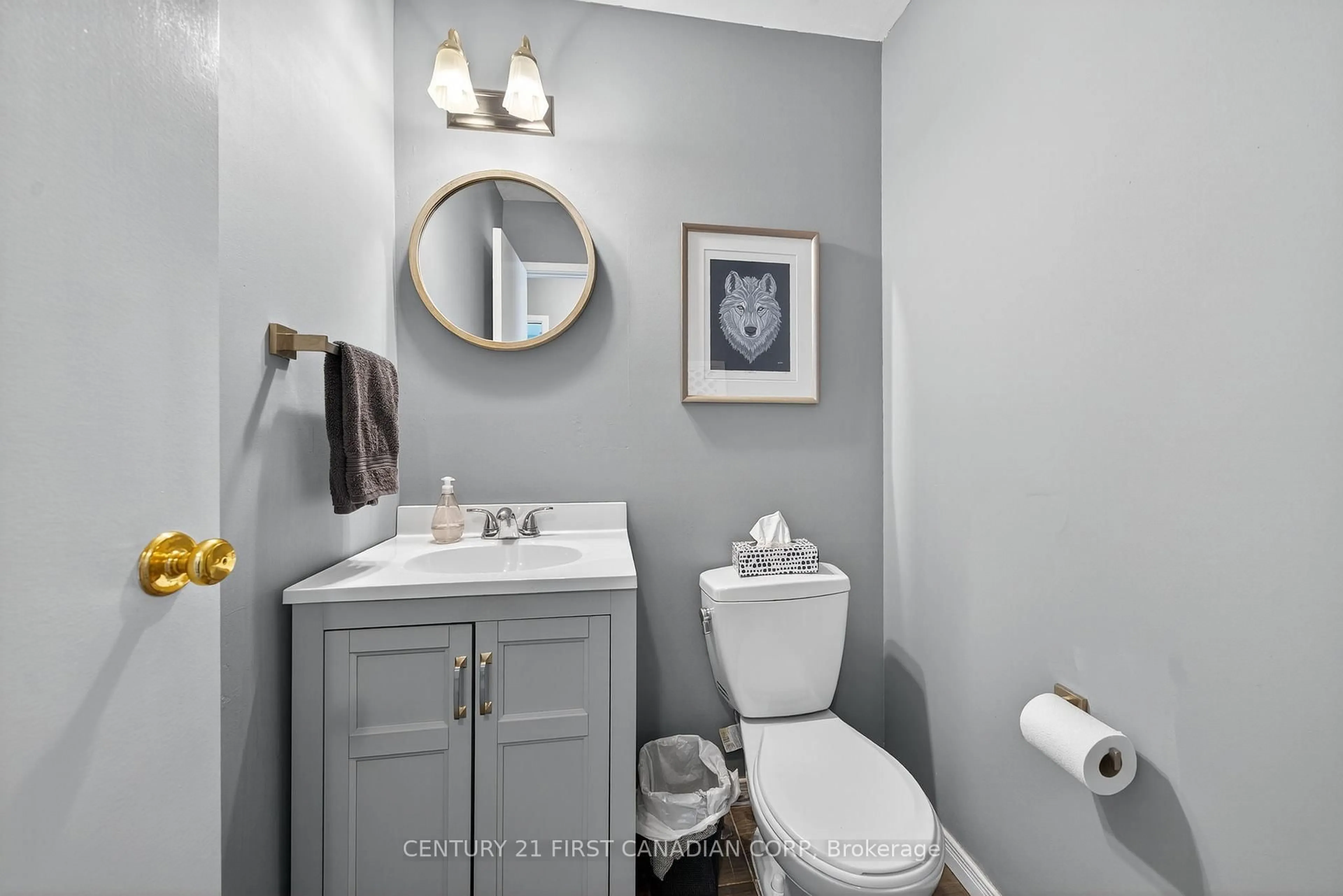 Standard bathroom, ceramic/tile floor for 35 Waterman Ave #3, London South Ontario N6C 5S9