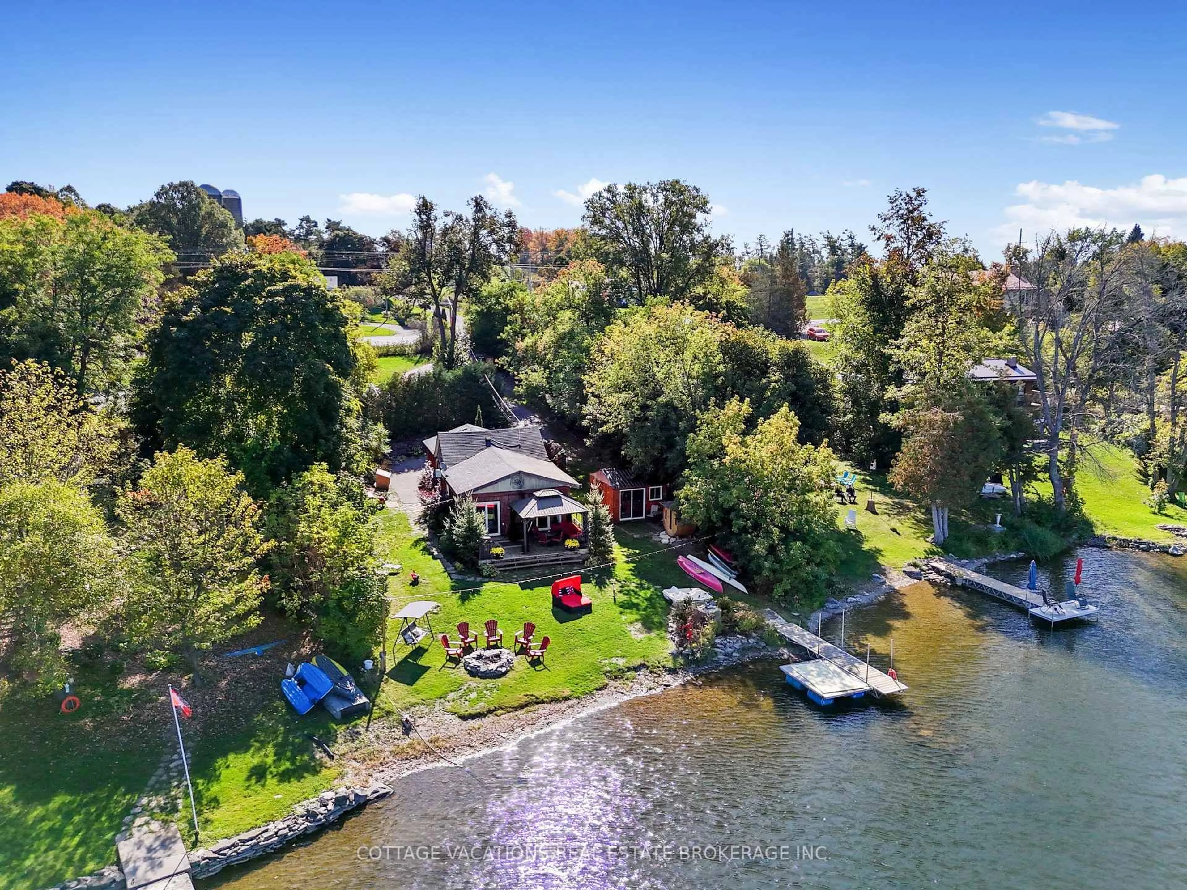 A pic from outside/outdoor area/front of a property/back of a property/a pic from drone, water/lake/river/ocean view for 432 County Road 38 Rd, Trent Hills Ontario K0L 1L0