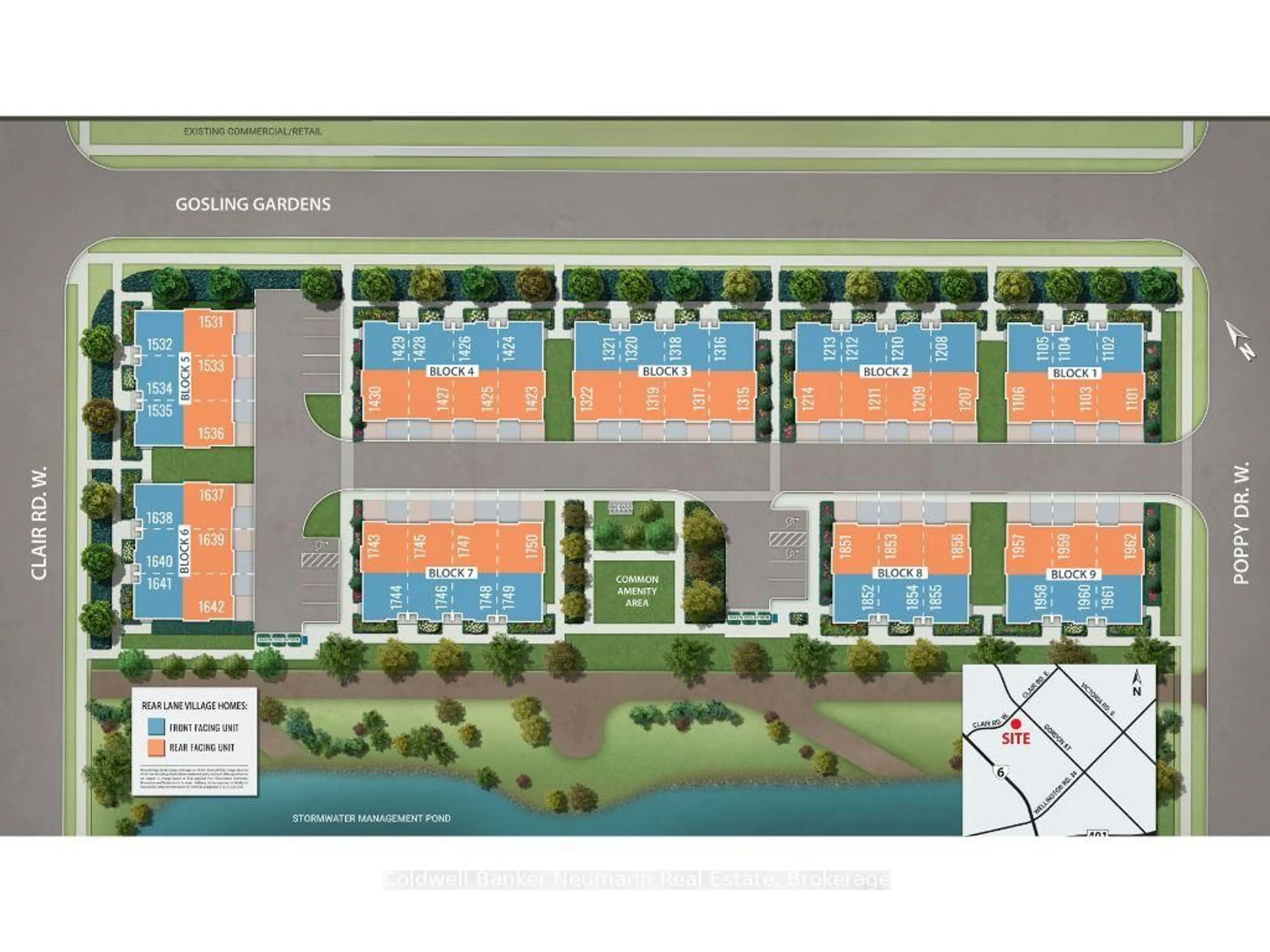 Floor plan for TBD Intersection is Clair Rd West & Gosling , Guelph Ontario N1L 1G1