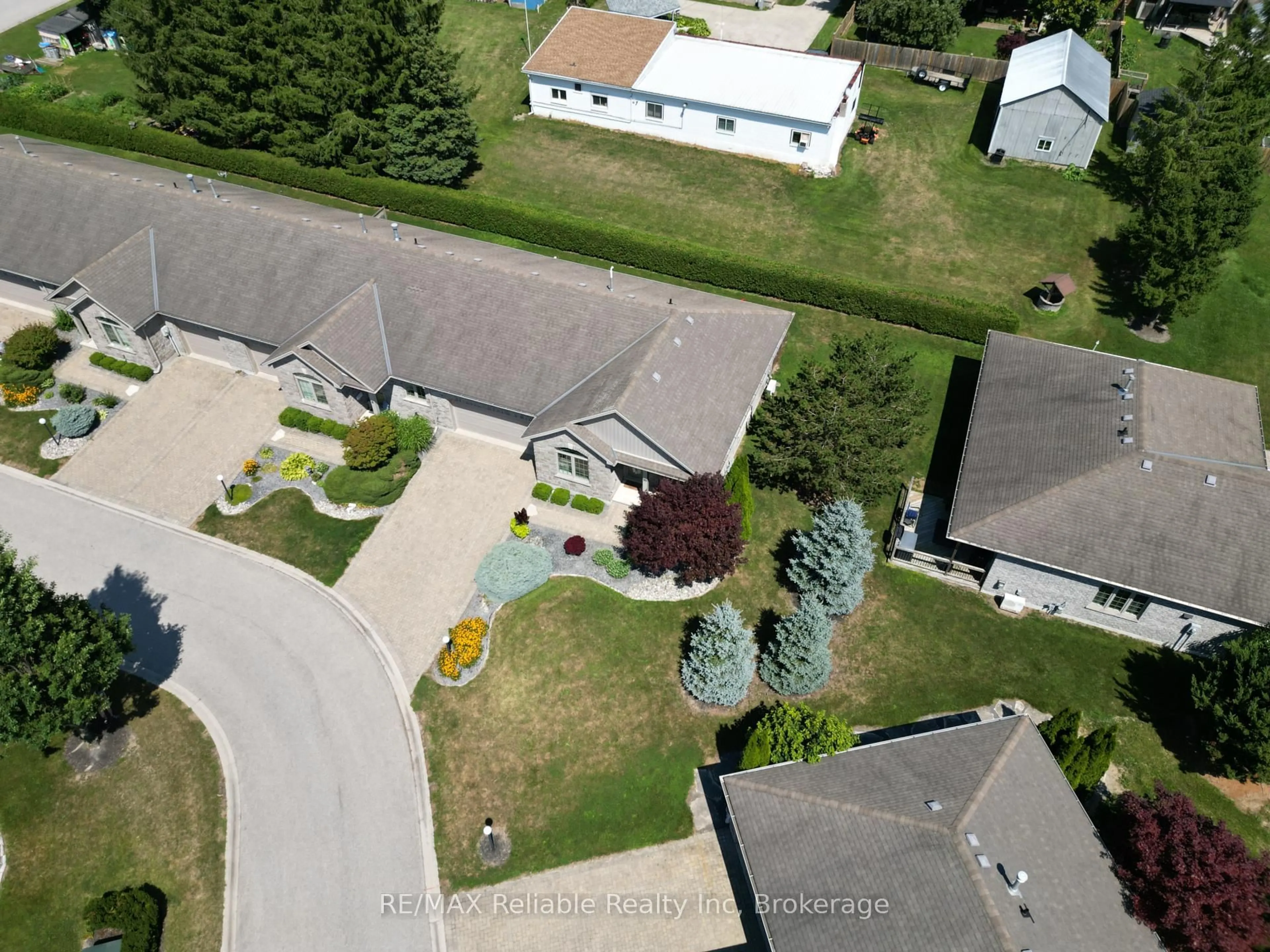 A pic from outside/outdoor area/front of a property/back of a property/a pic from drone, street for 4-10 Conrad Dr, Bluewater Ontario N0M 2T0