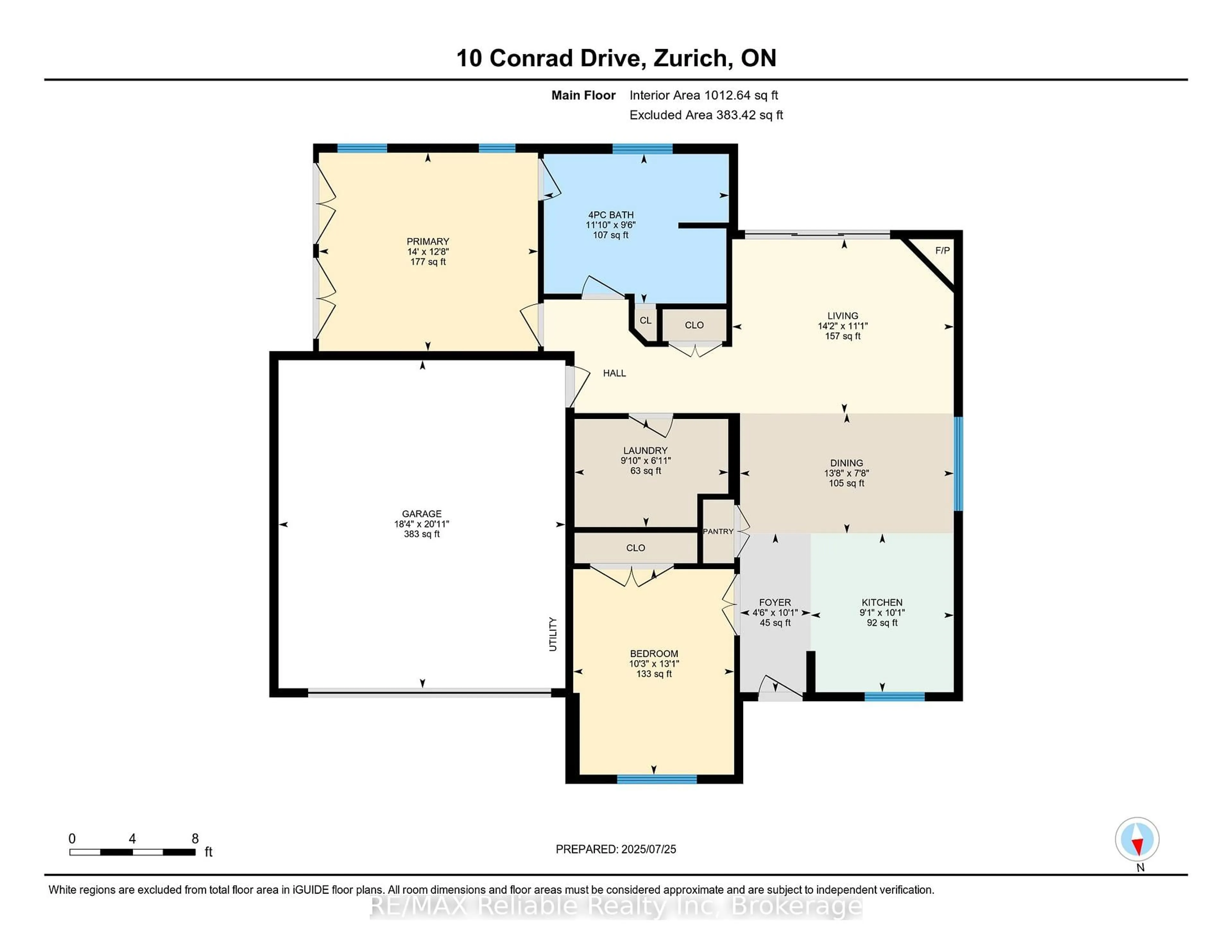 Floor plan for 4-10 Conrad Dr, Bluewater Ontario N0M 2T0