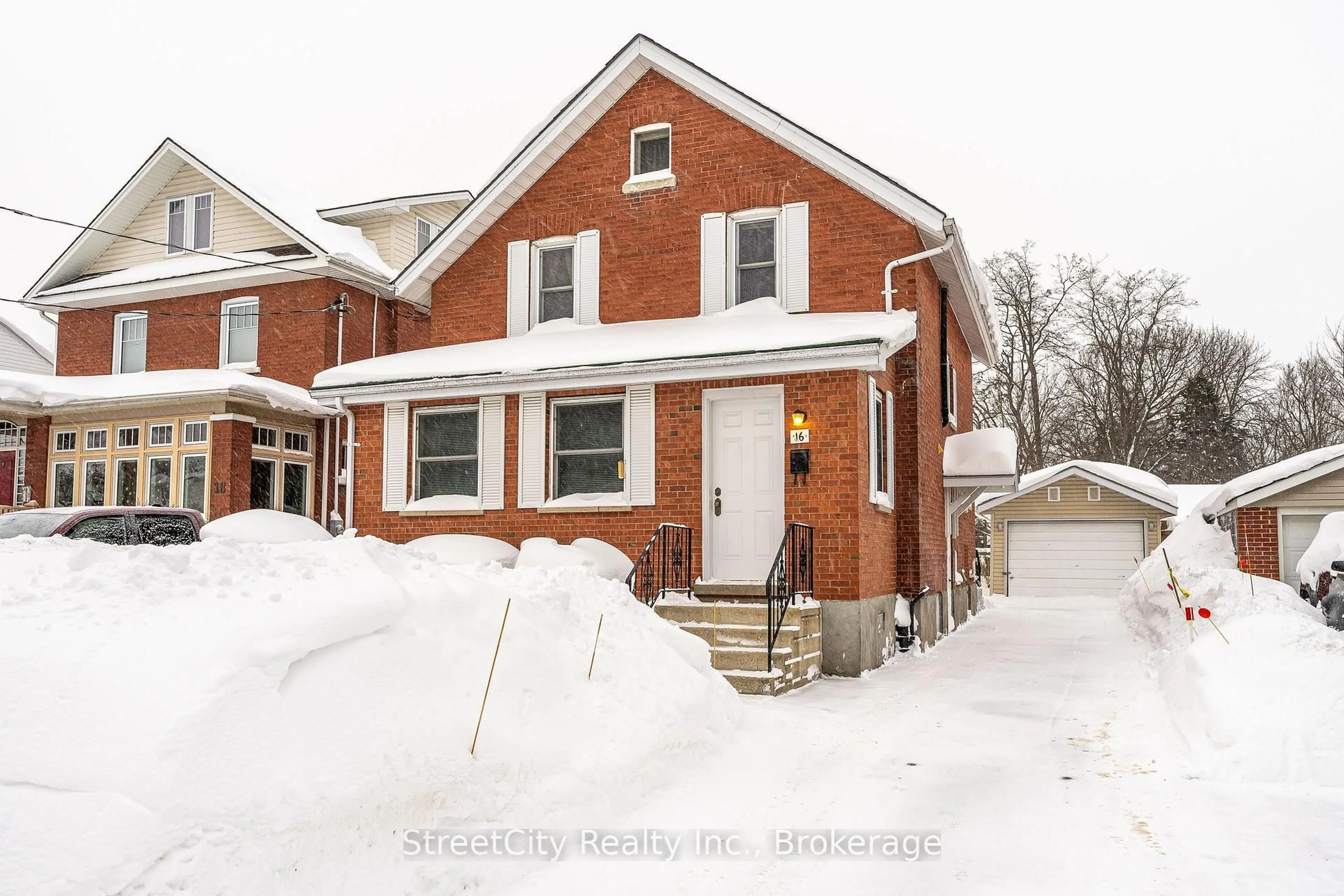 Home with brick exterior material, street for 16 Youngs St, Stratford Ontario N5A 1J6