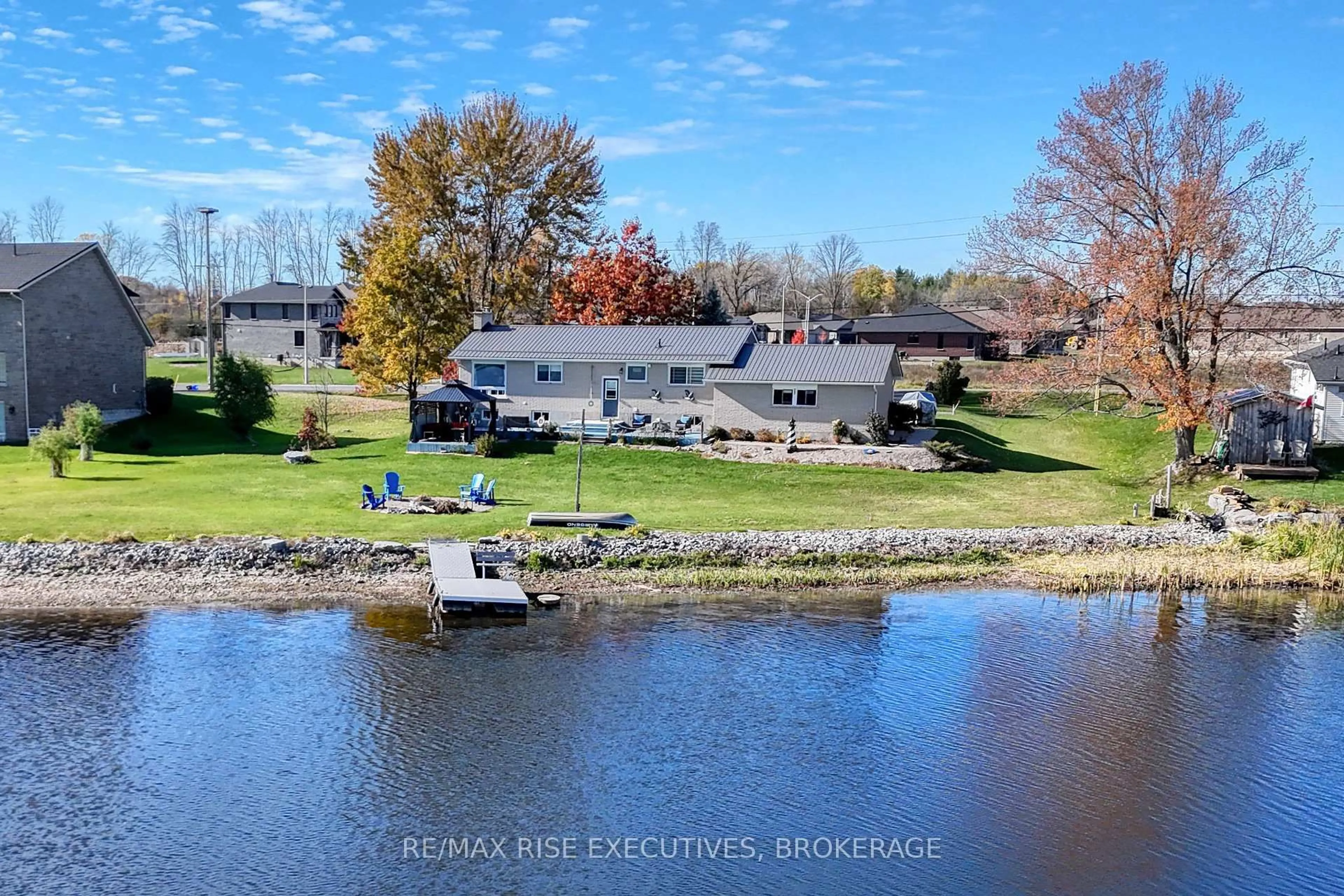 A pic from outside/outdoor area/front of a property/back of a property/a pic from drone, water/lake/river/ocean view for 470 Dundas St, Greater Napanee Ontario K7R 2C1