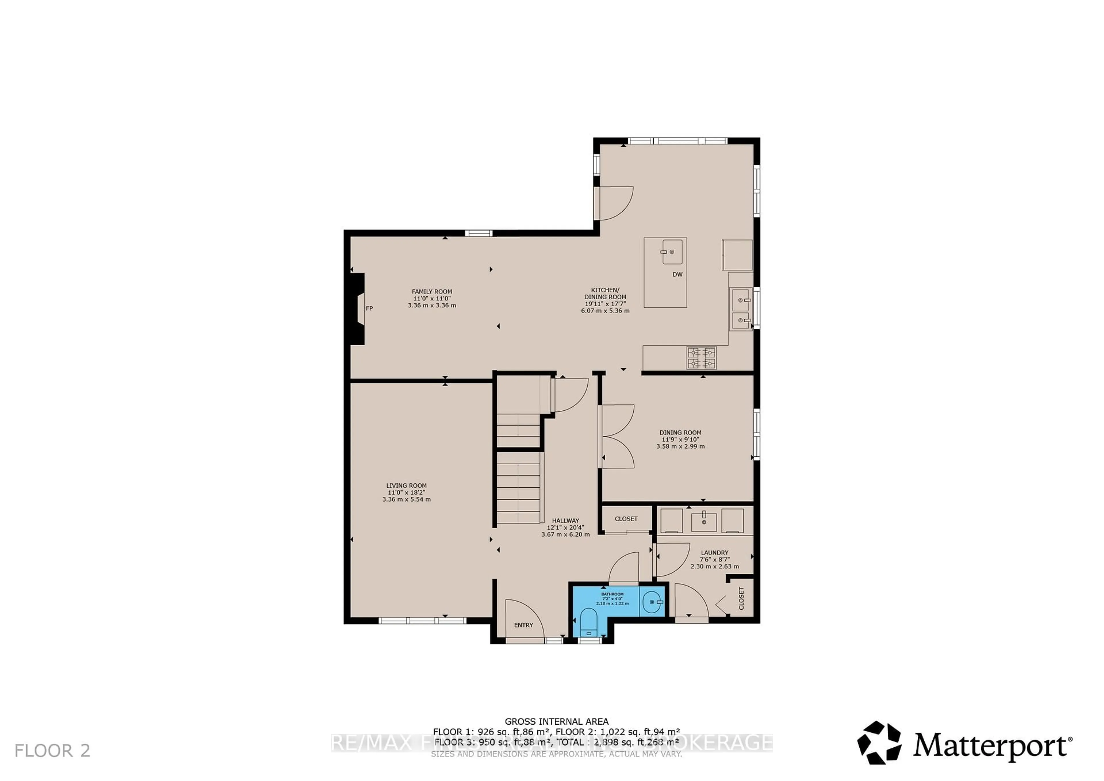 Floor plan for 410 Briarwood Dr, Kingston Ontario K7M 7V2