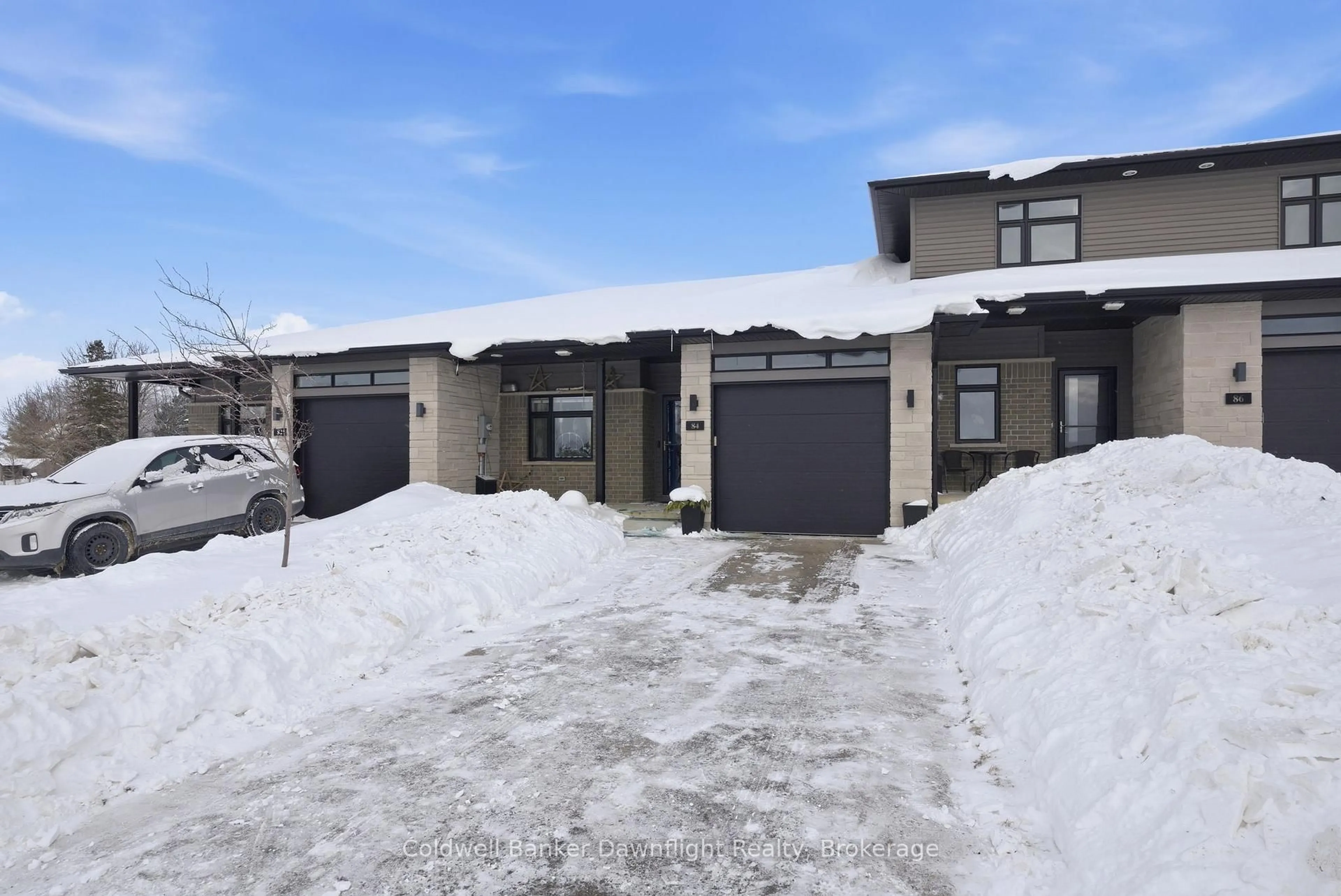 A pic from outside/outdoor area/front of a property/back of a property/a pic from drone, street for 84 Rowe Ave, South Huron Ontario N0M 1S1