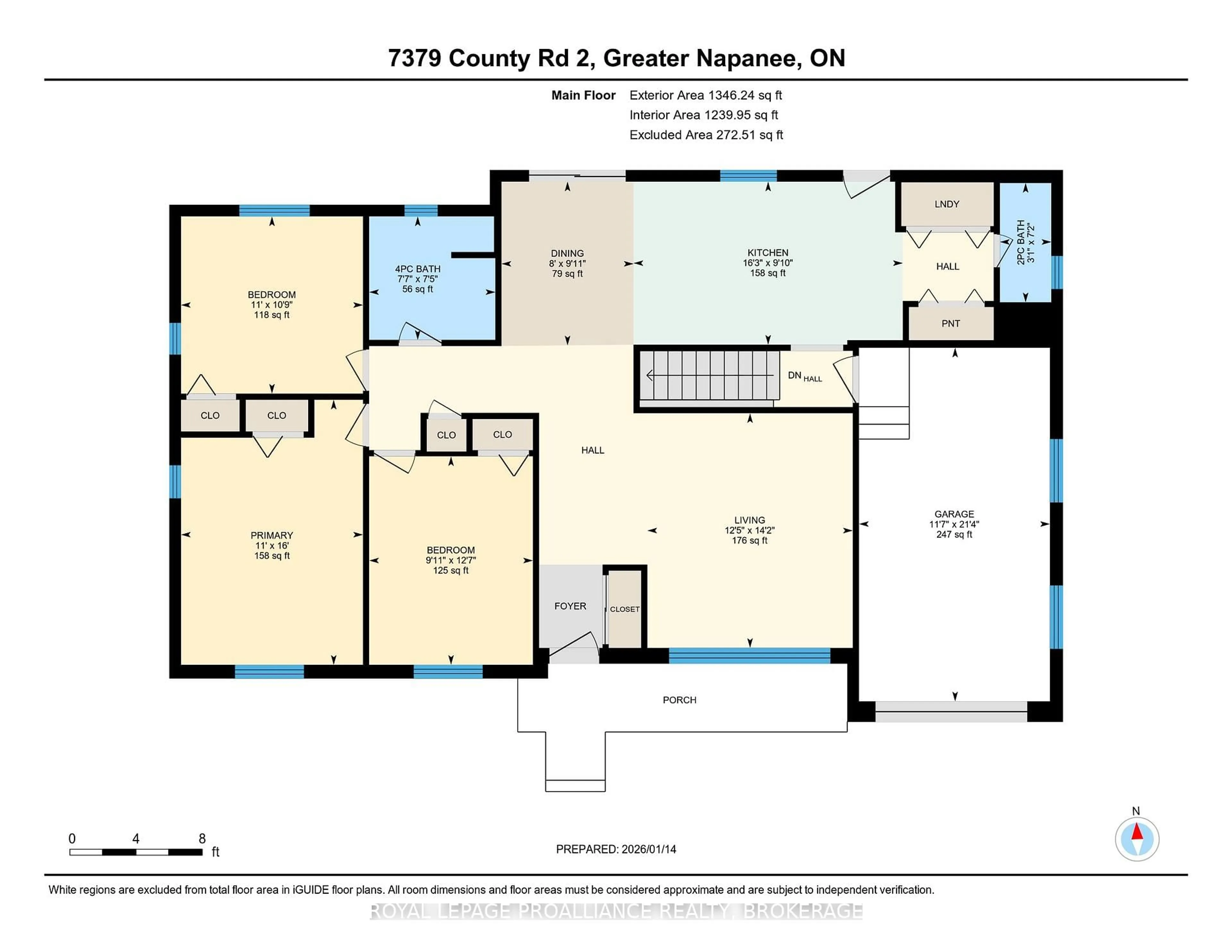 Floor plan for 7379 County Road 2, Napanee Ontario K7R 3K6