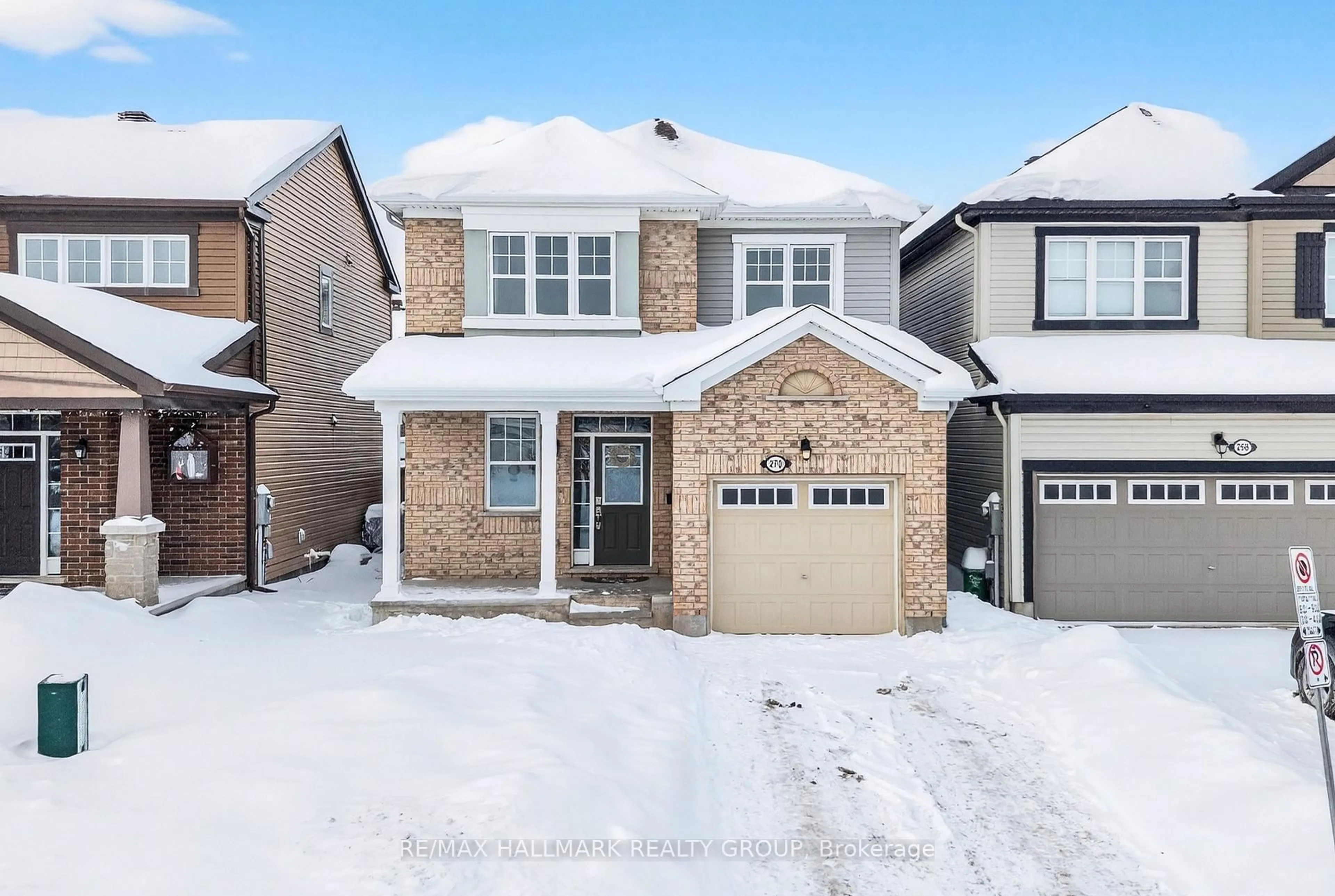 Home with brick exterior material, street for 270 Des Soldats Riendeau St, Nepean Ontario K2J 5Z1