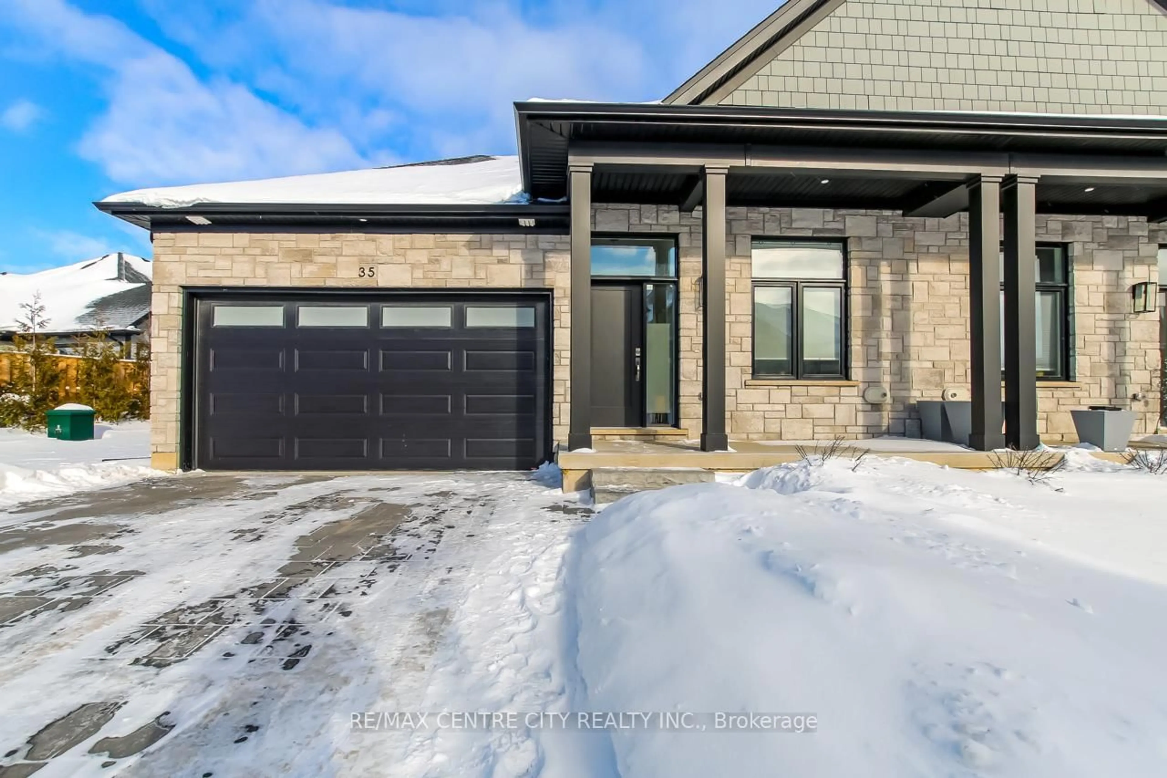 Home with brick exterior material, street for 63 Compass Tr #35, Central Elgin Ontario N5L 0B4