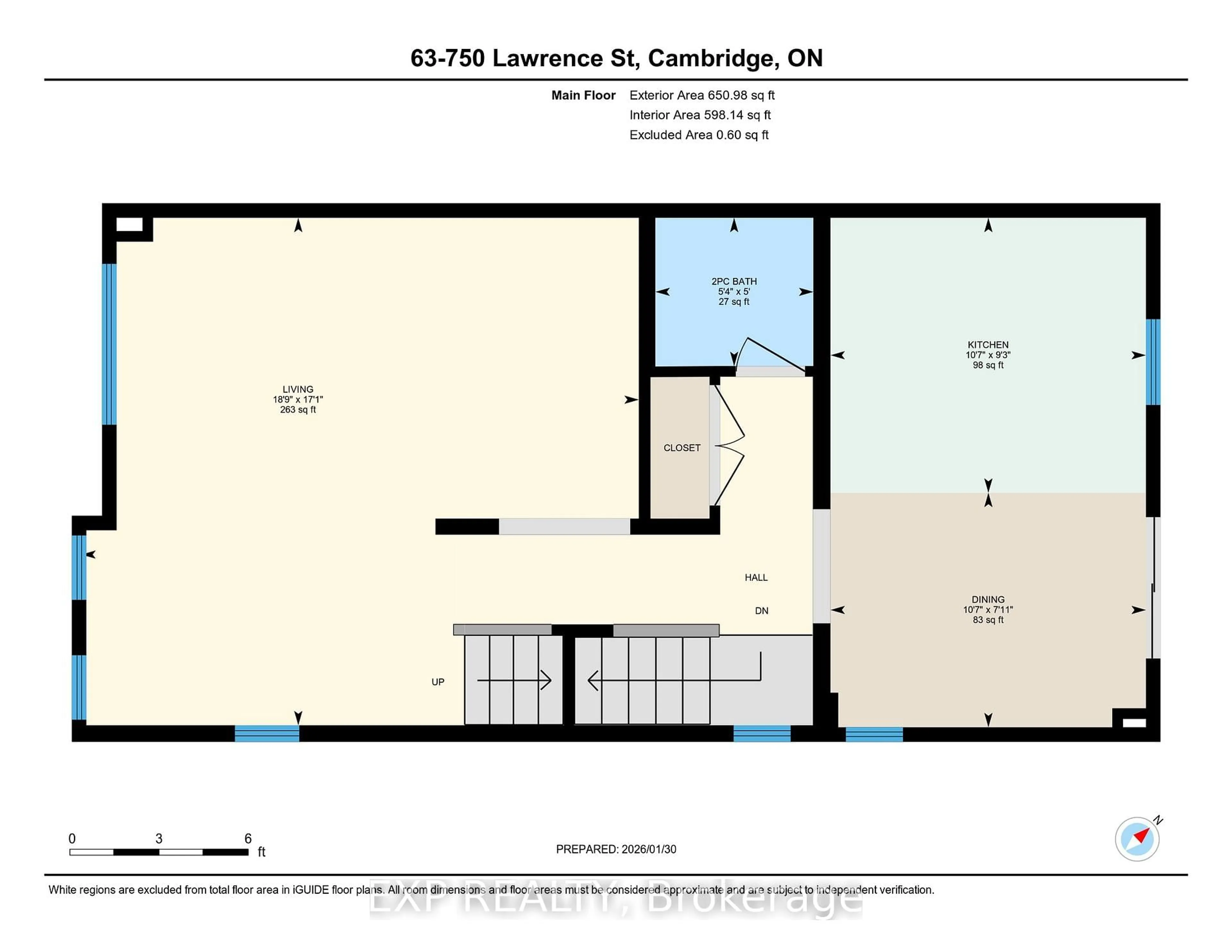 Floor plan for 750 Lawrence St #63, Cambridge Ontario N3H 0A9