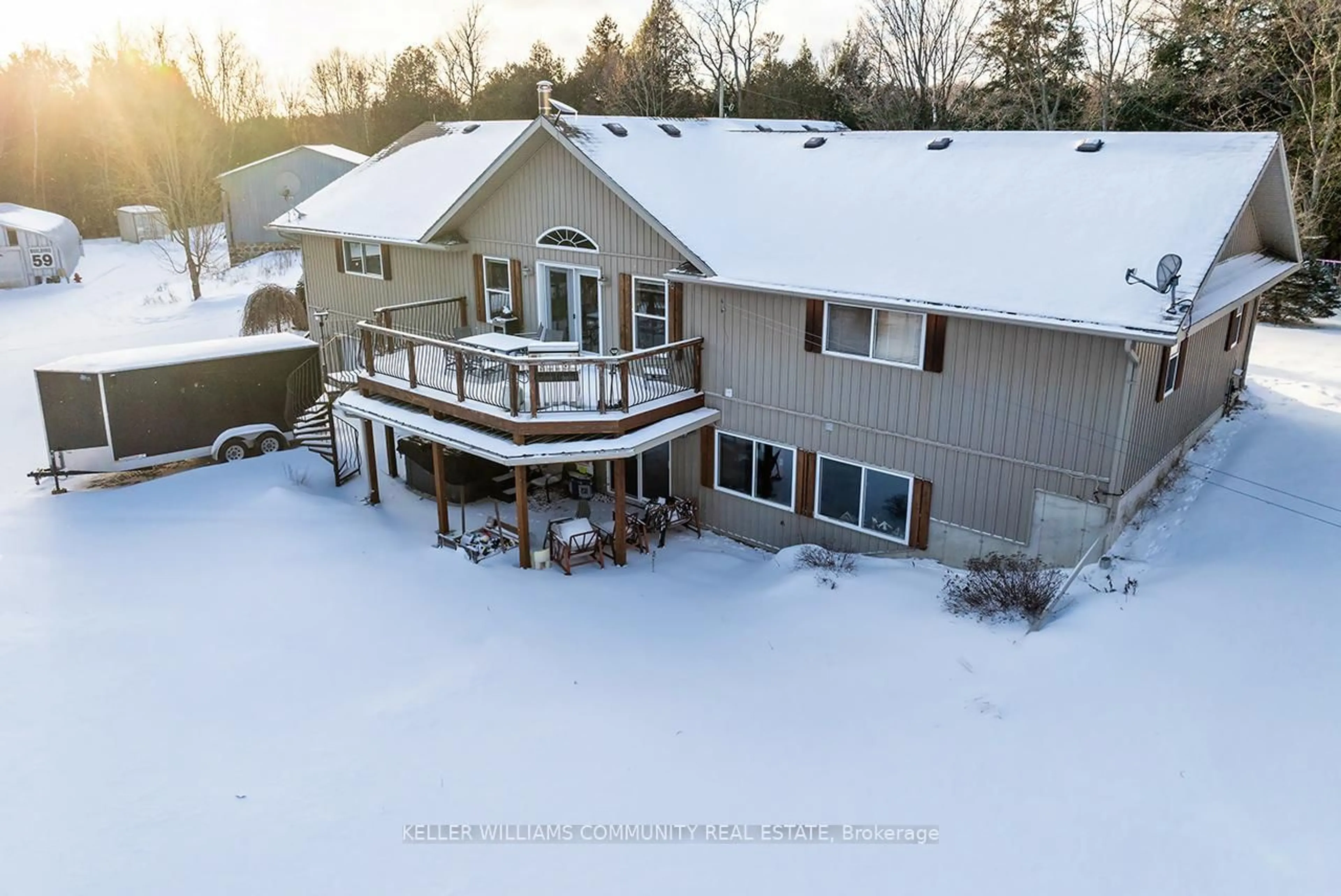 A pic from outside/outdoor area/front of a property/back of a property/a pic from drone, mountain view for 769 Penryn Rd, Cramahe Ontario K0K 1S0