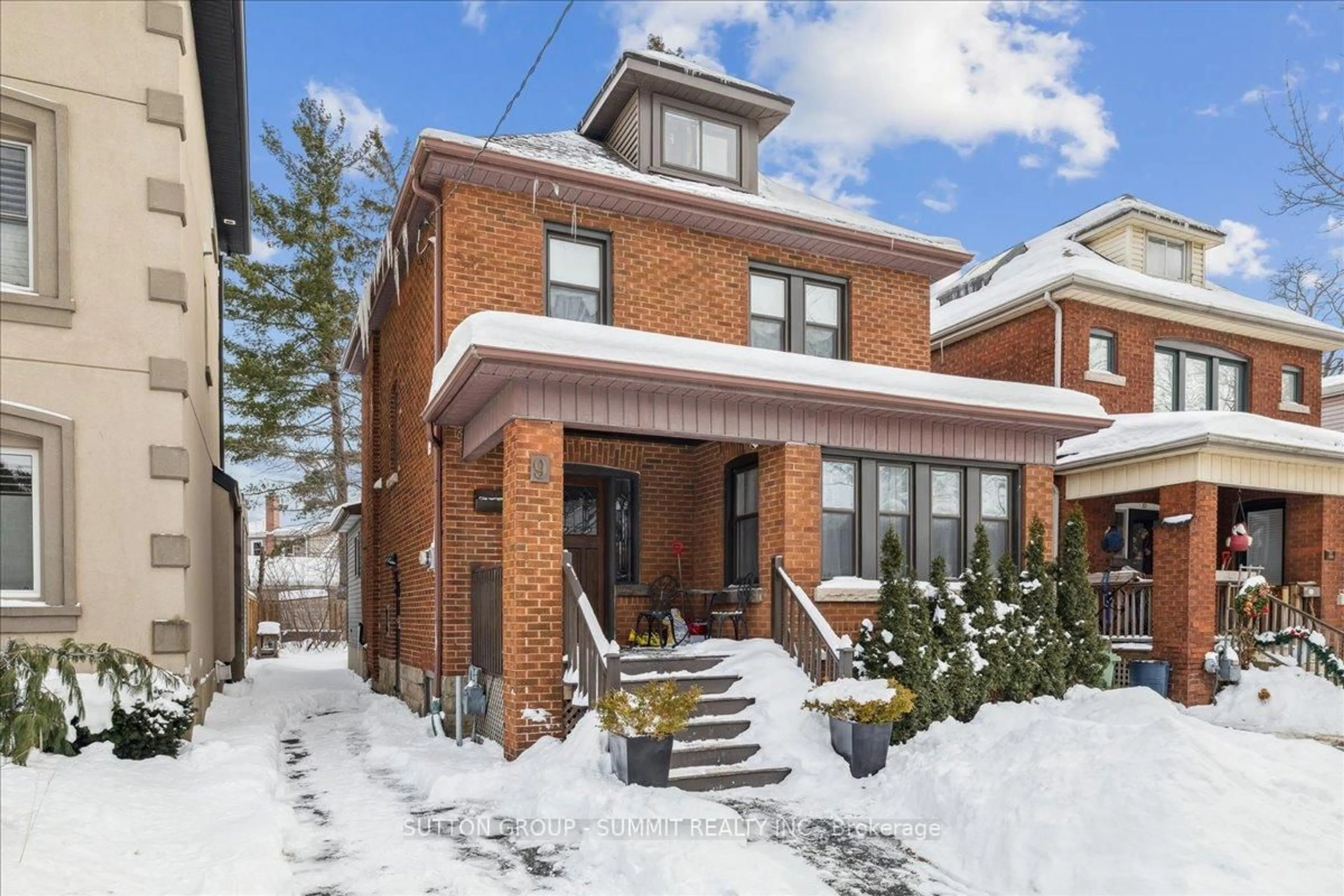 Home with brick exterior material, street for 9 Barclay St, Hamilton Ontario L8S 1P1