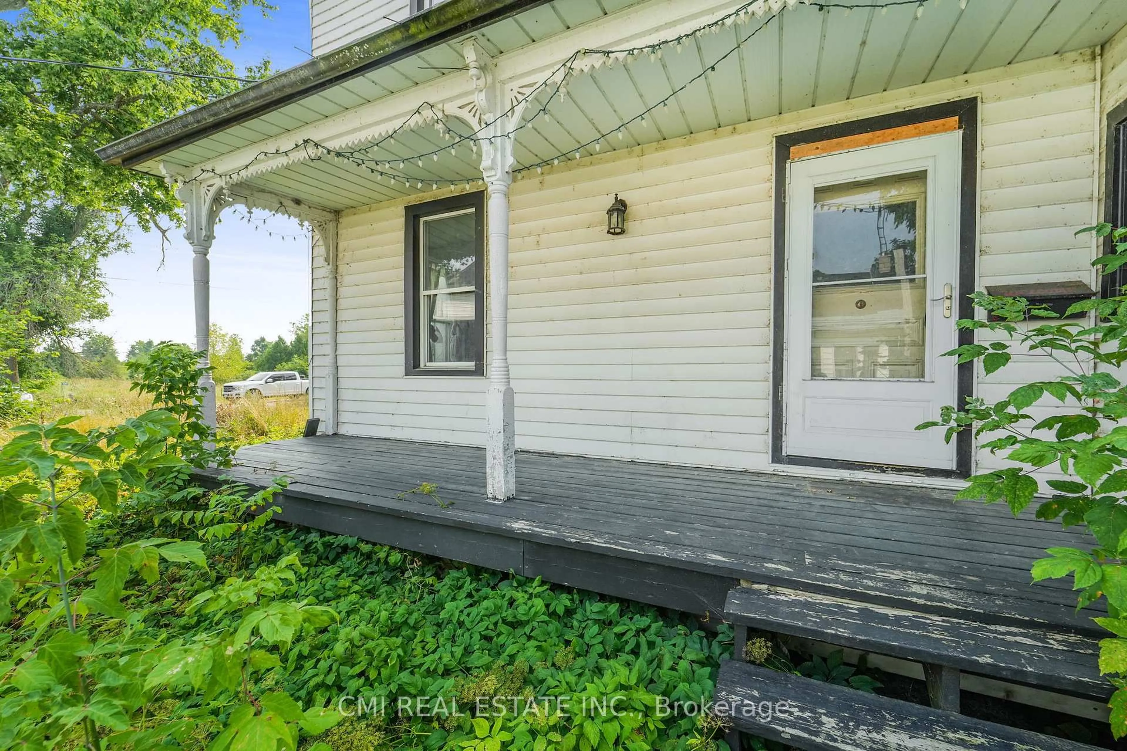 A pic from outside/outdoor area/front of a property/back of a property/a pic from drone, street for 4268 County Rd 6, Yarker Ontario K0K 3N0