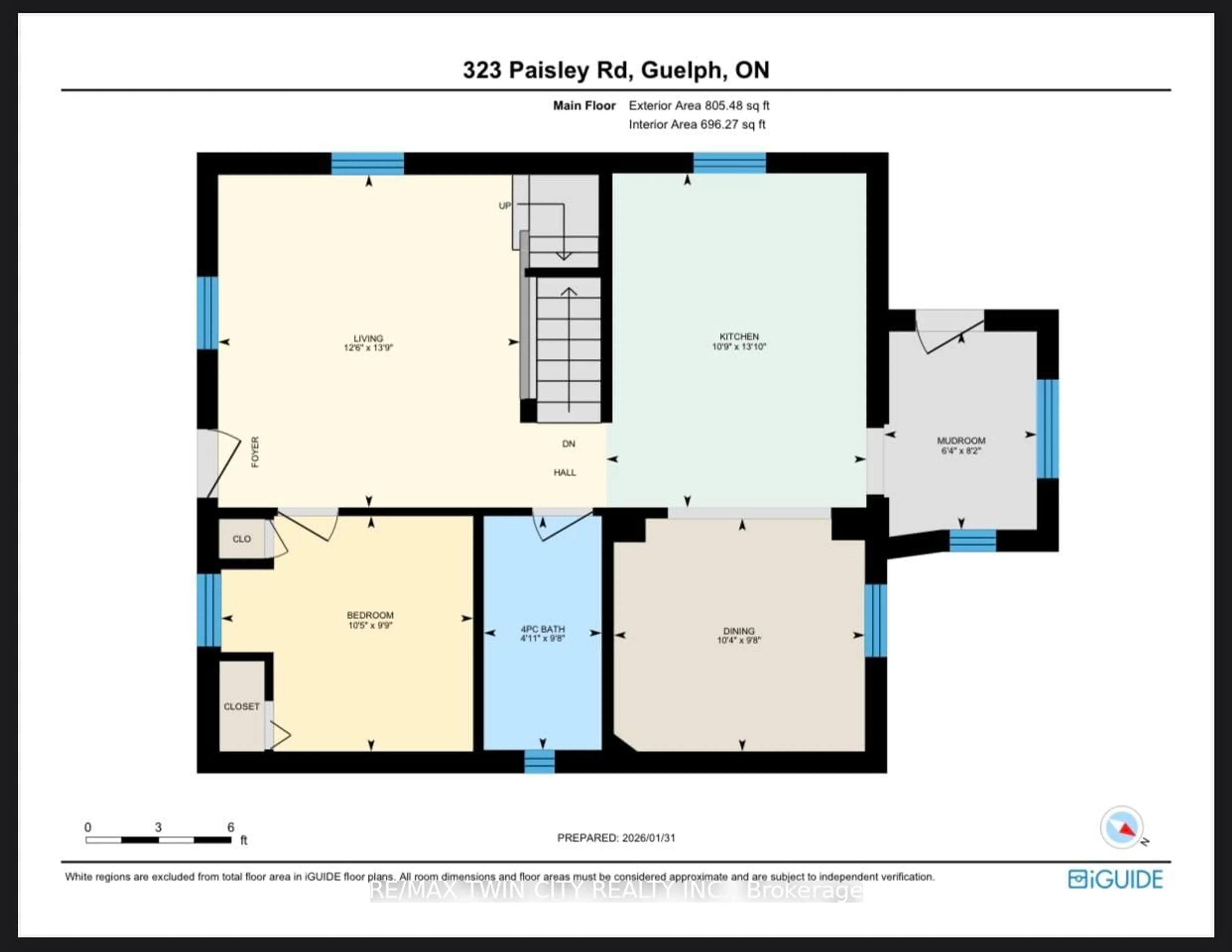 Floor plan for 323 Paisley Rd, Guelph Ontario N1H 2R1