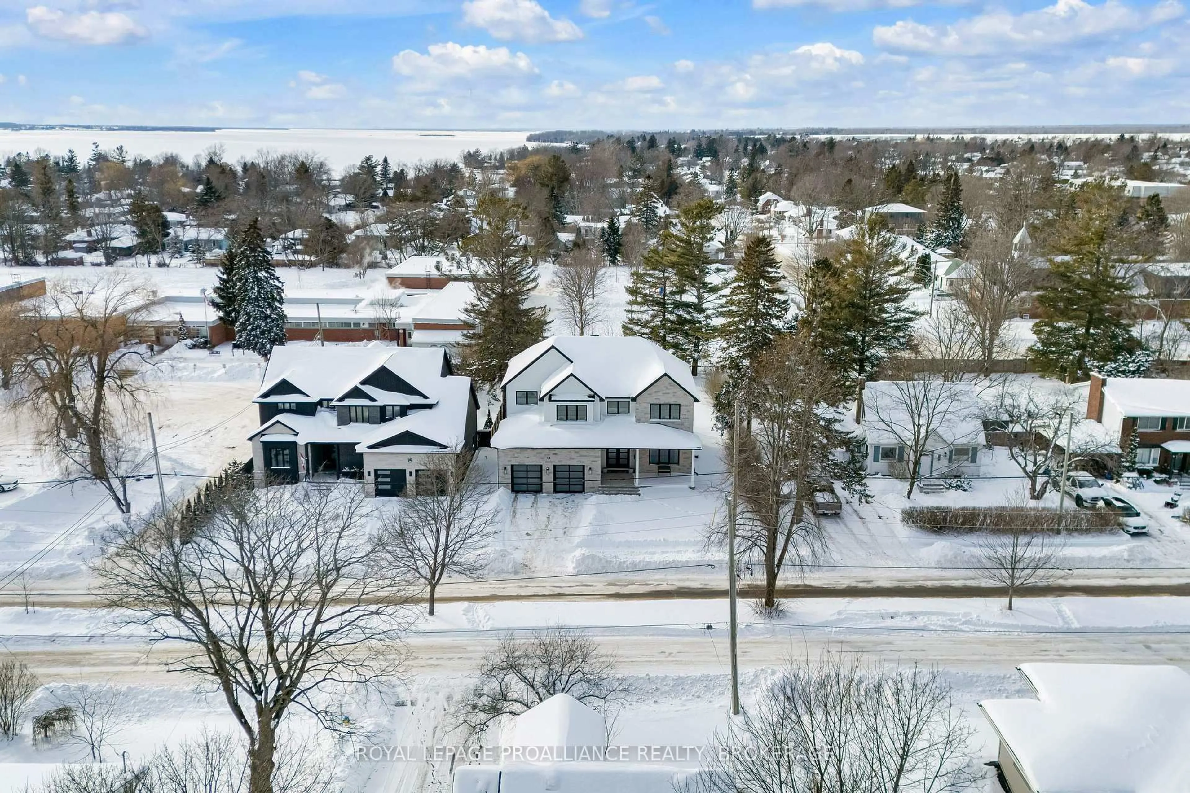 A pic from outside/outdoor area/front of a property/back of a property/a pic from drone, street for 13 Crerar Blvd, Kingston Ontario K7M 3P7
