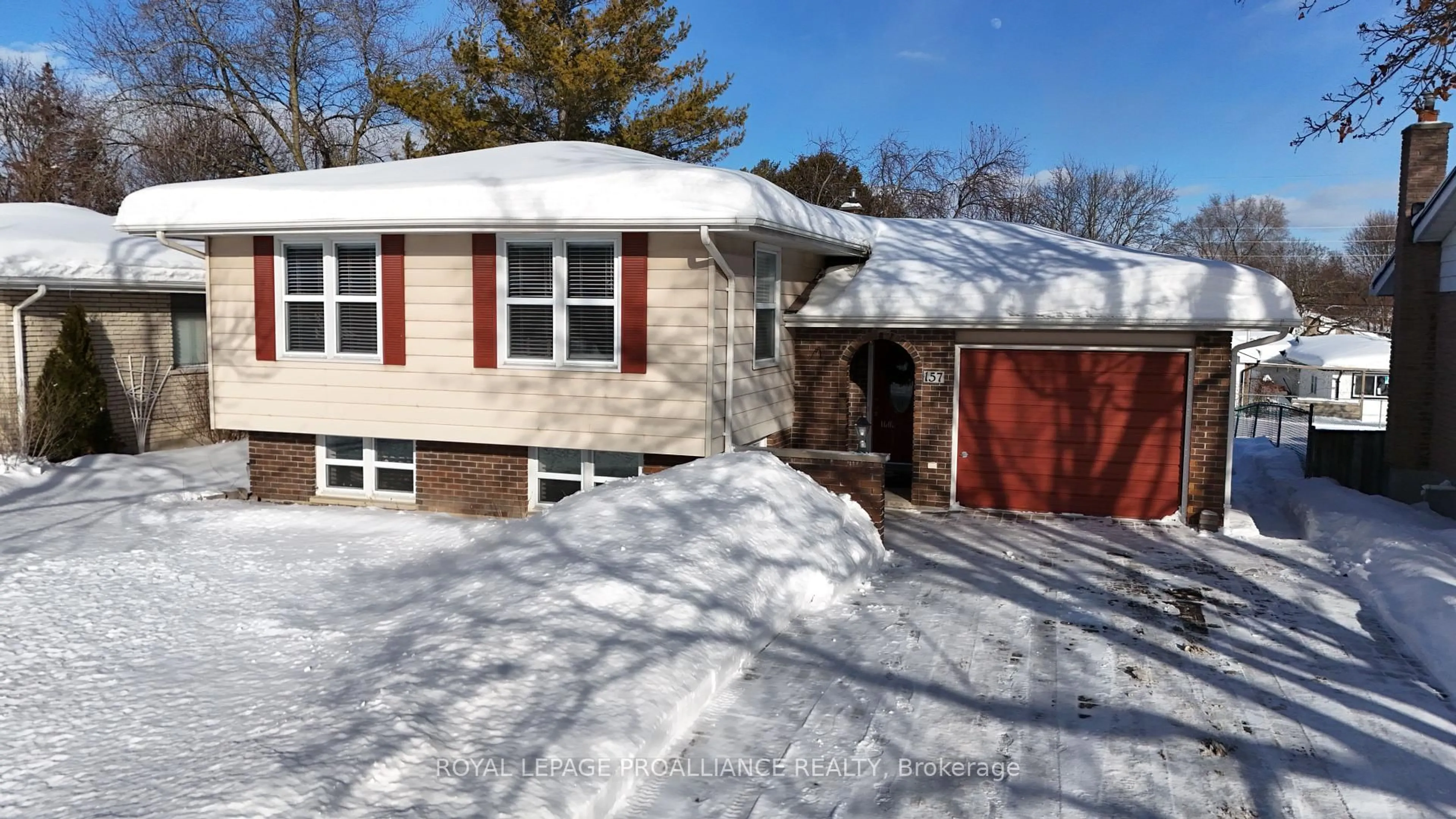 Home with brick exterior material, street for 157 Singleton Dr, Belleville Ontario K8N 5H4