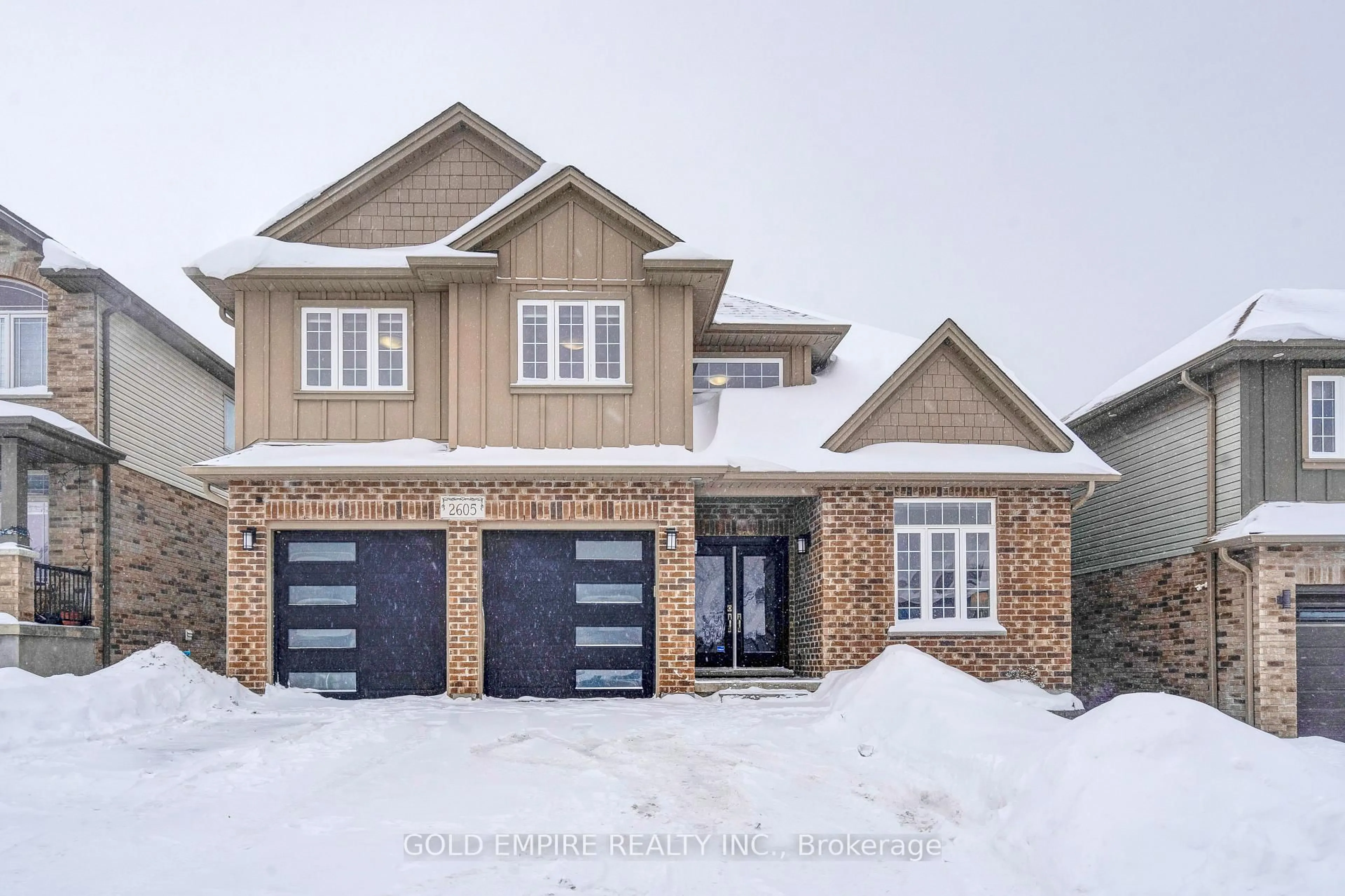 Home with brick exterior material, street for 2605 Seven Oaks Rdge, London South Ontario N6M 0E8