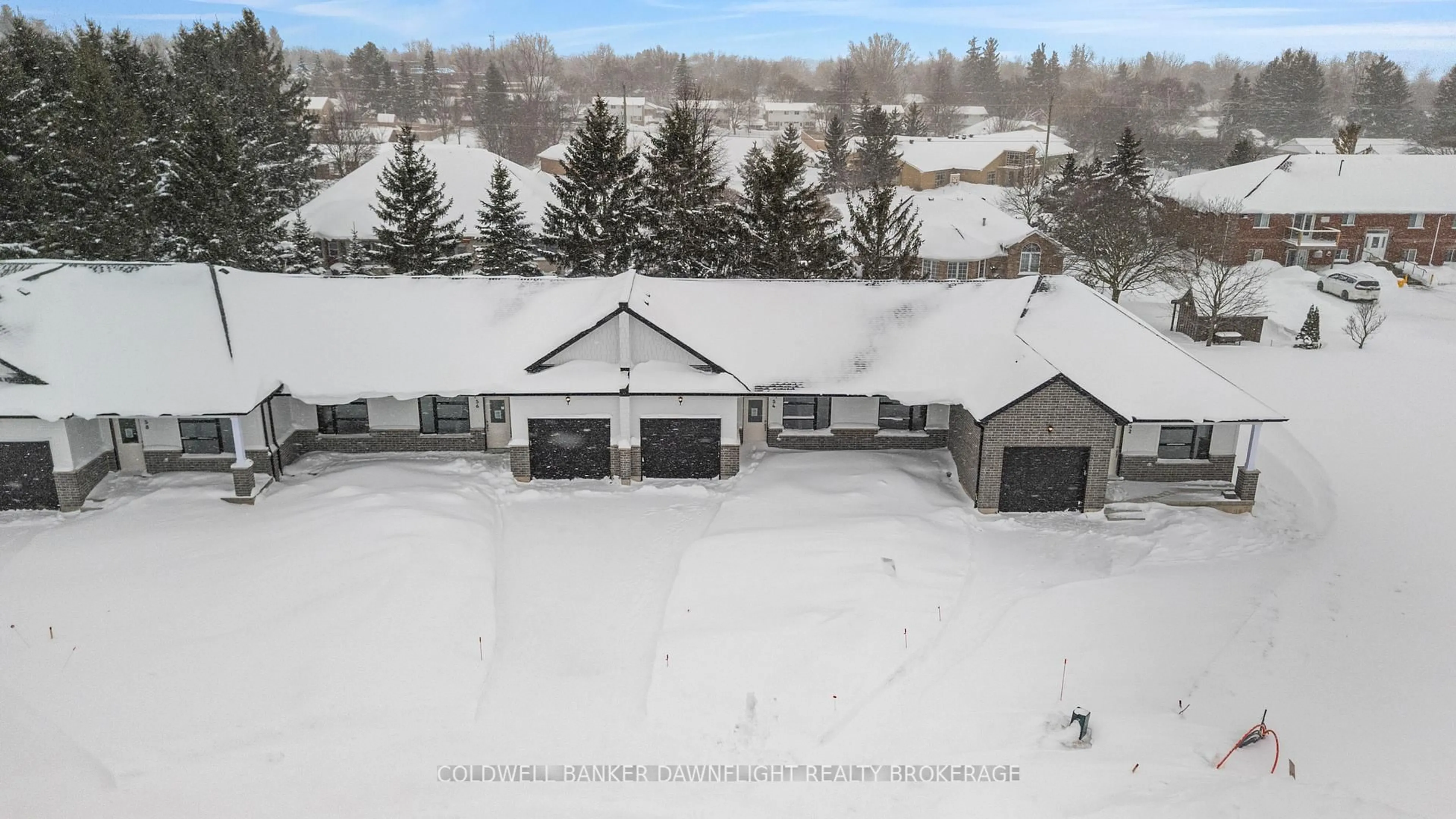A pic from outside/outdoor area/front of a property/back of a property/a pic from drone, unknown for 54 Moonlight Crt, Central Huron Ontario N0M 1L0