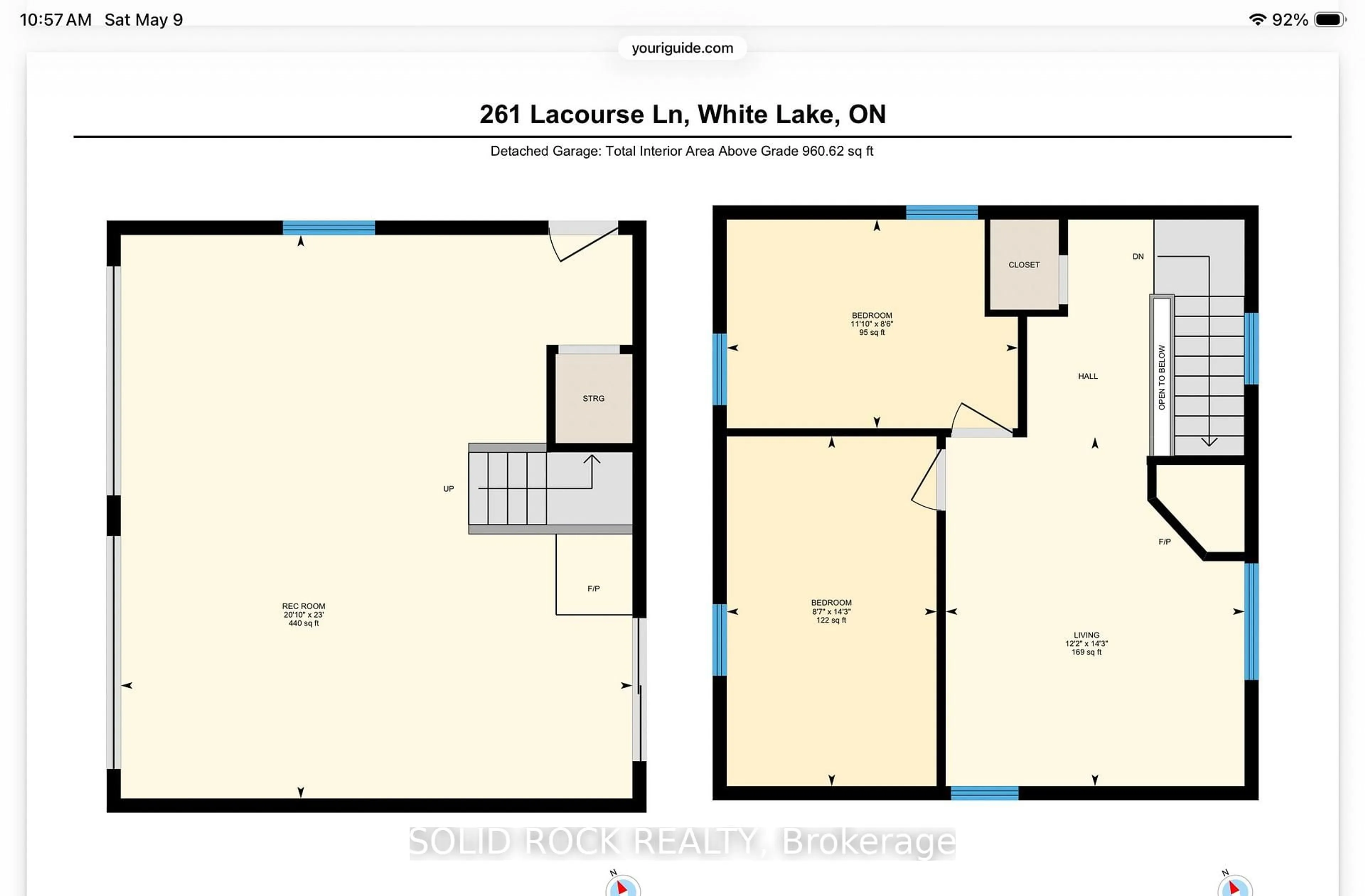 Floor plan for 261 Lacourse Lane, White Lake Ontario K0A 3L0