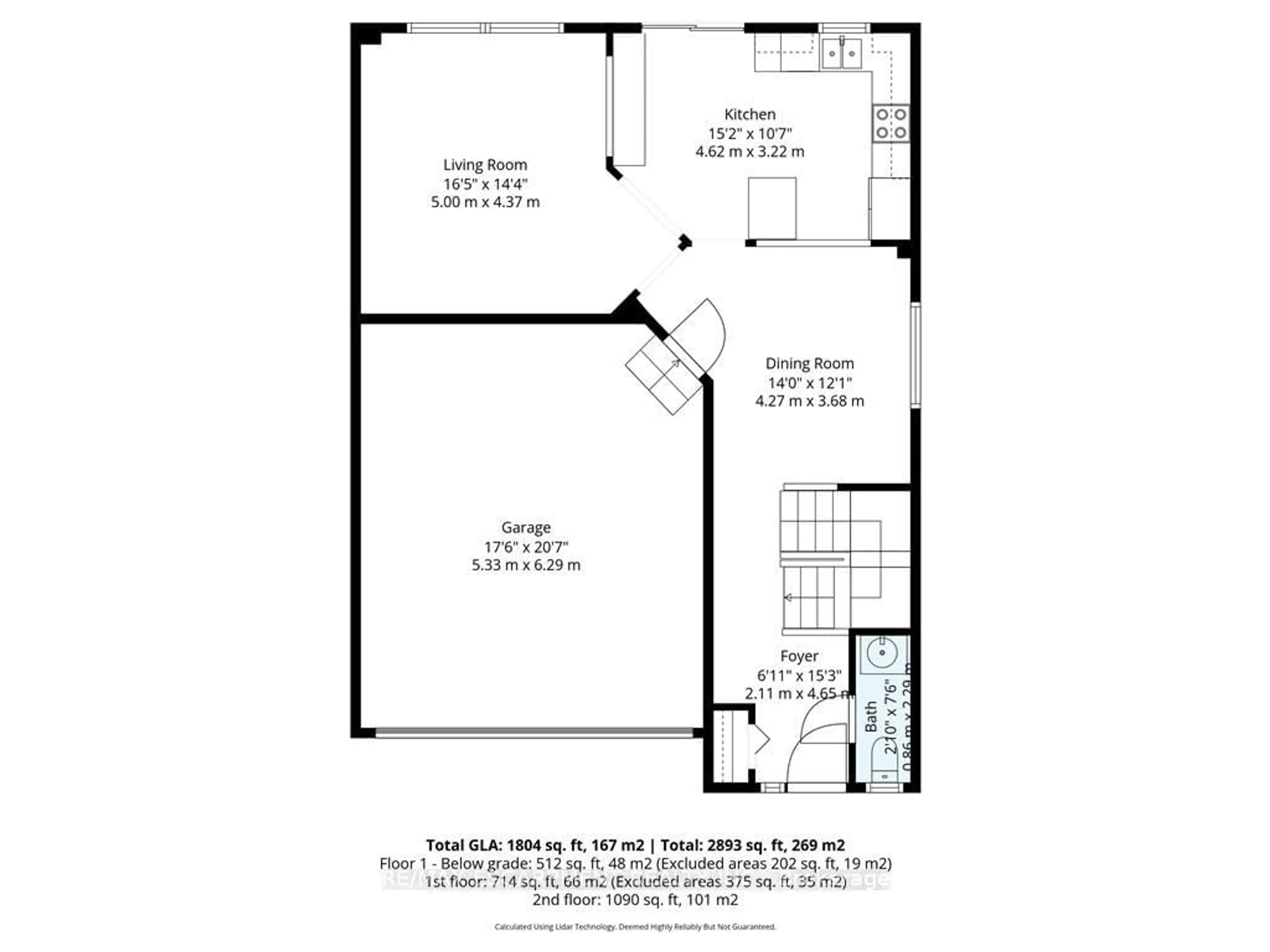 Floor plan for 106 Voyager Pass, Hamilton Ontario L0R 1C0