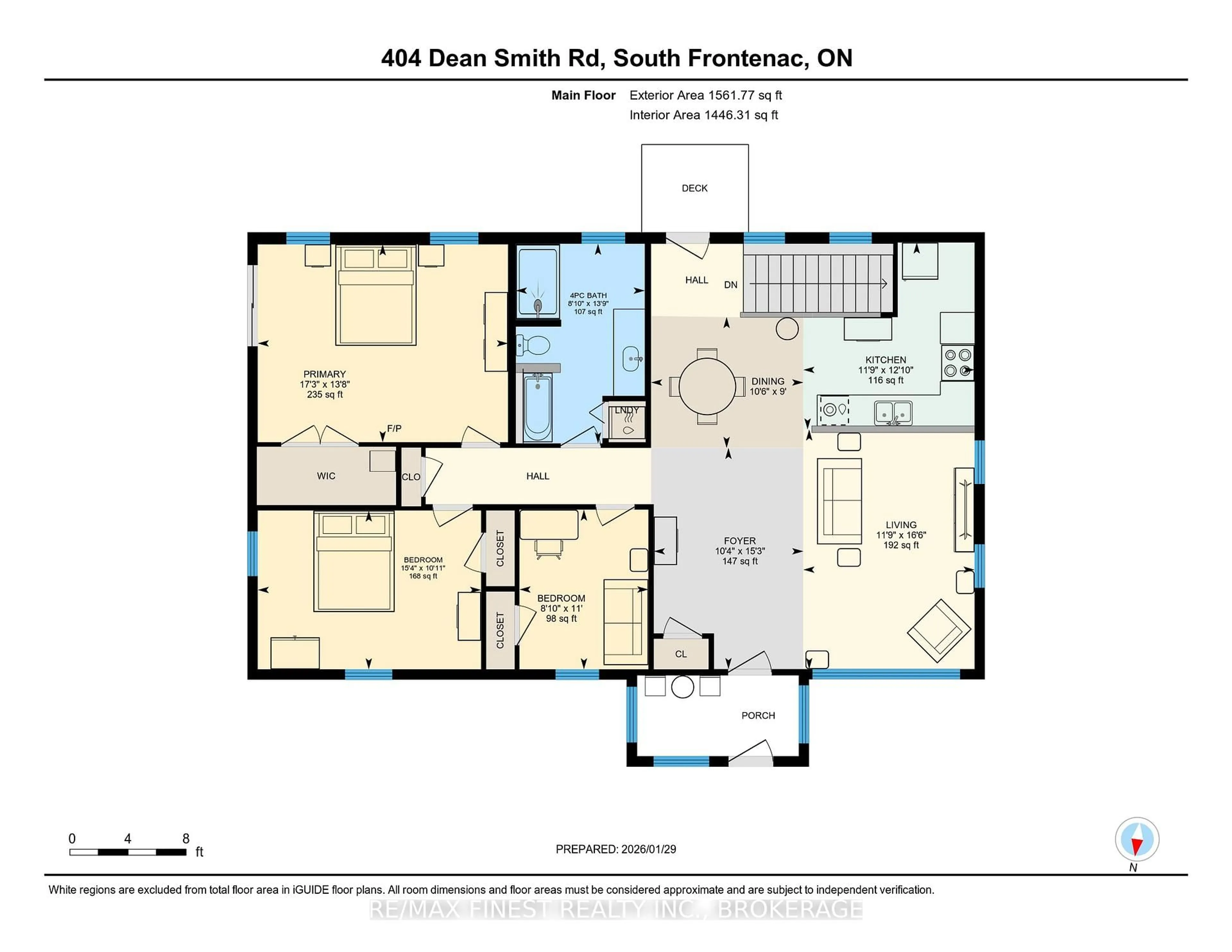 Floor plan for 404 Dean Smith Rd, Perth Road Ontario K0H 2L0