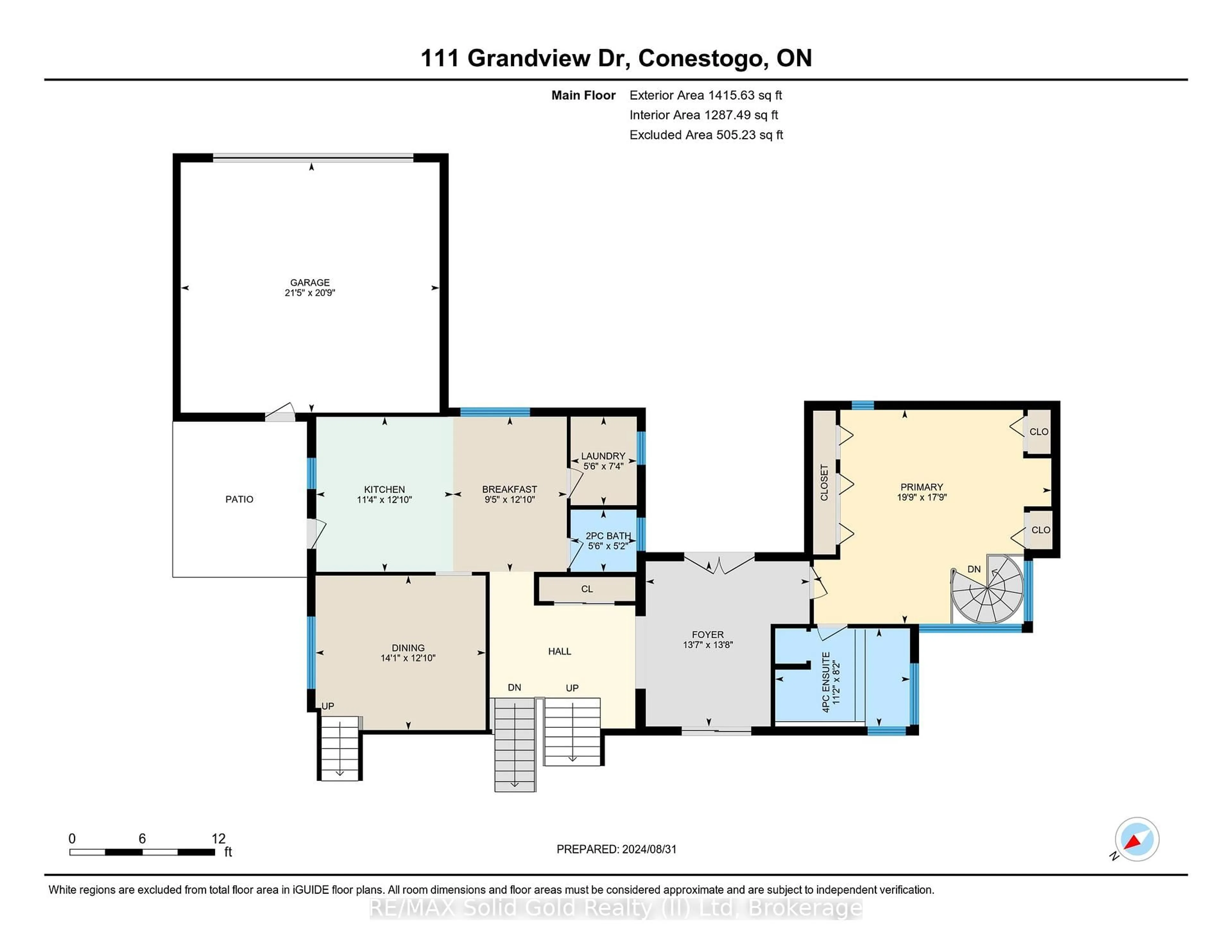 Floor plan for 111 Grandview Dr, Woolwich Ontario N0B 1N0