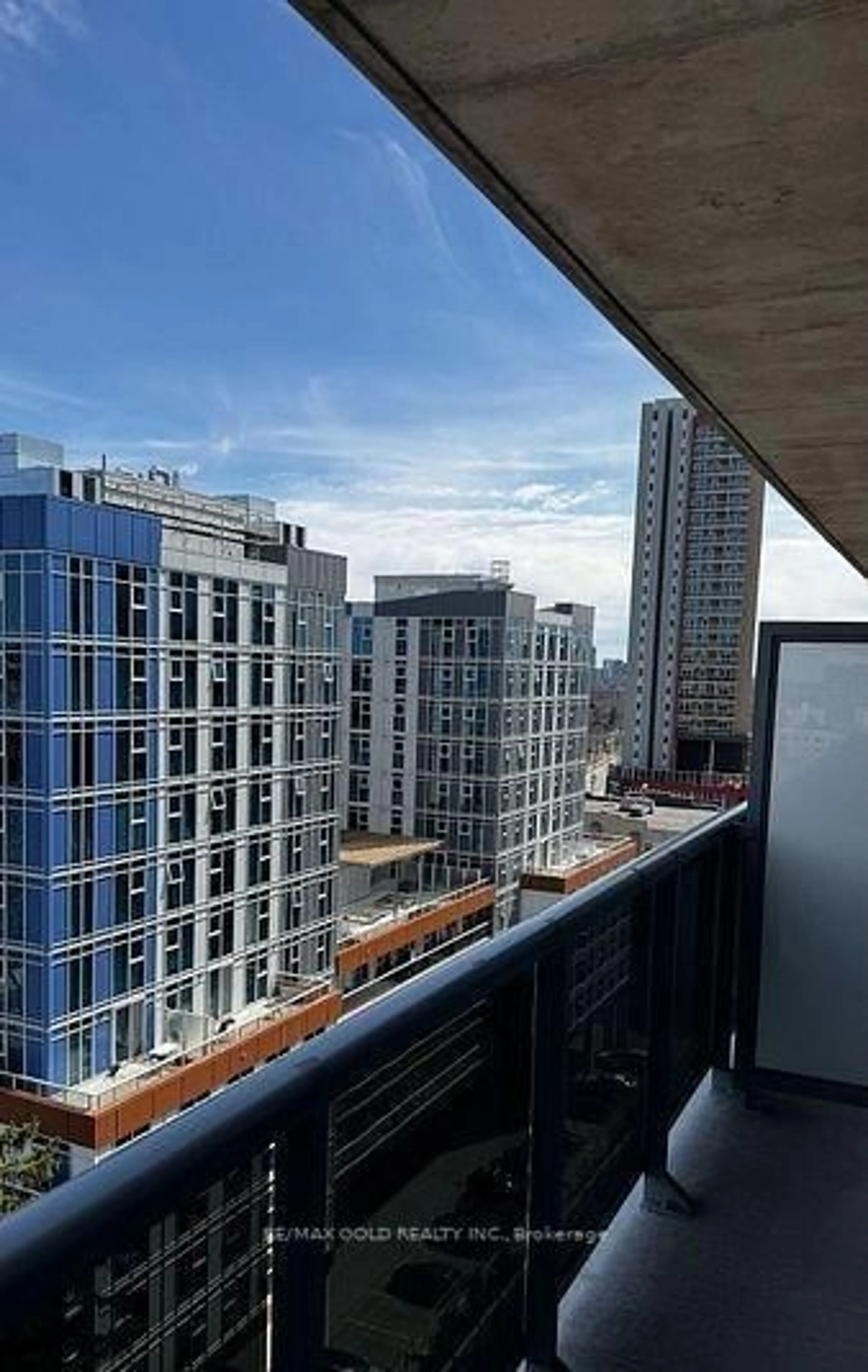 Balcony in the apartment, city buildings view from balcony for 258B Sunview St #2122, Waterloo Ontario N2L 0H7