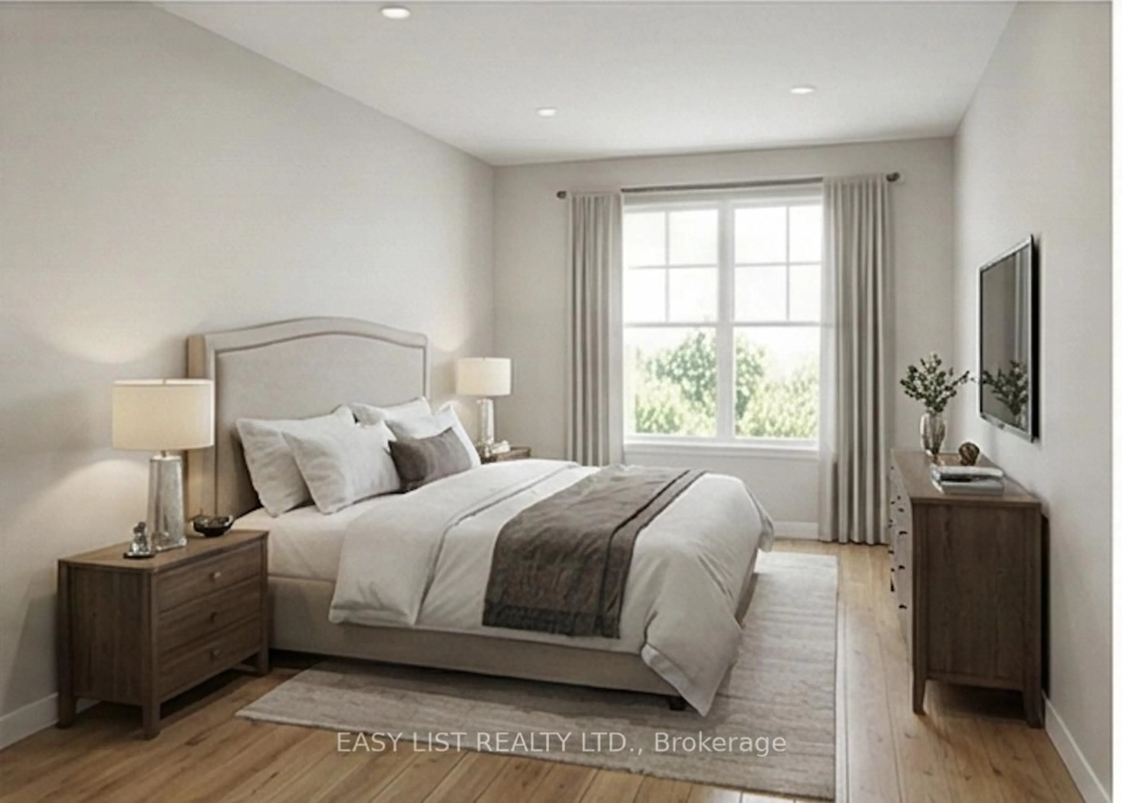 Bedroom with bed, unknown for 62-72 Cockburn St #5, Perth Ontario K7H 2B5