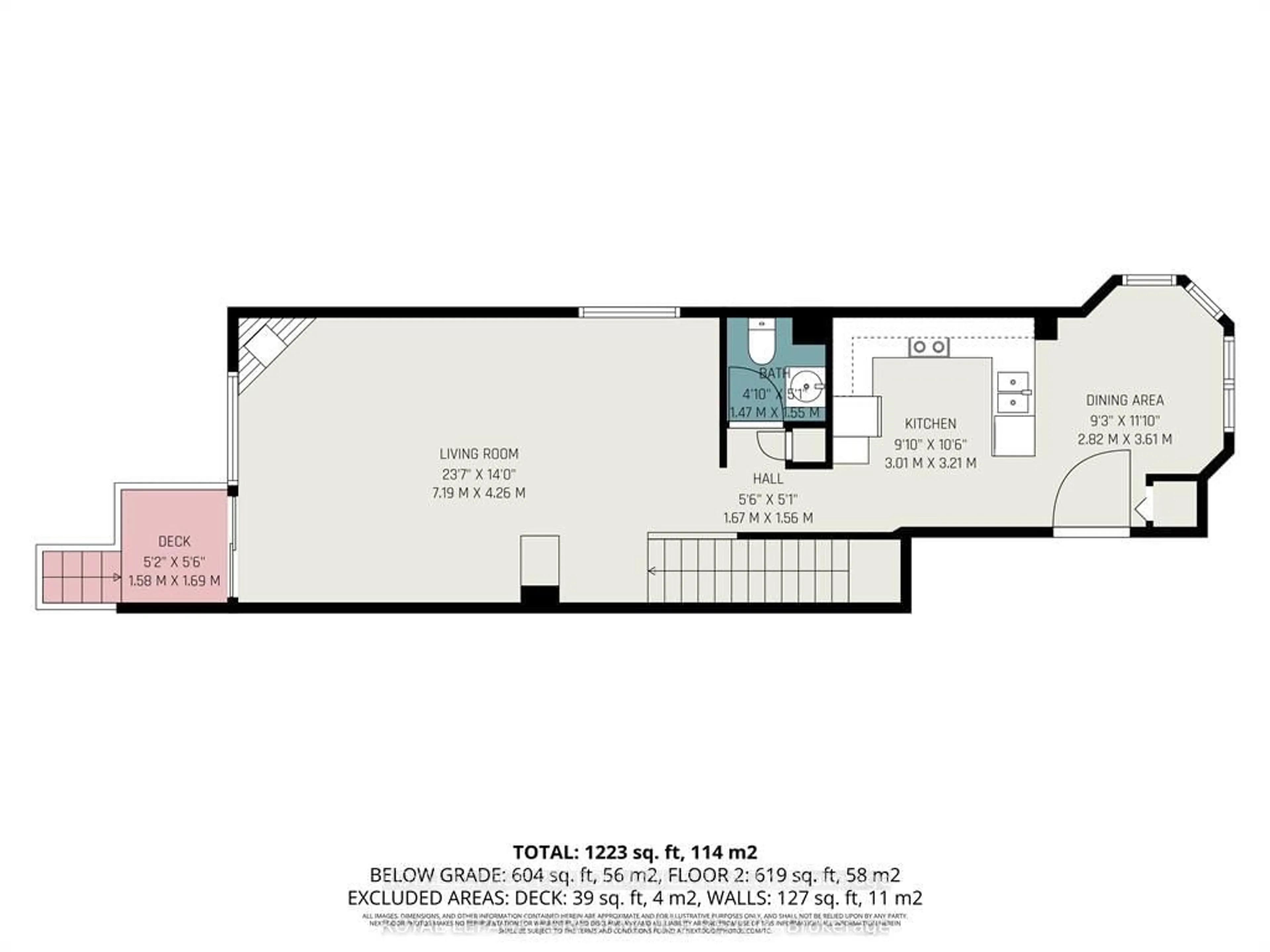 Floor plan for 130 Berrigan Dr #52, Ottawa Ontario K2J 0J3