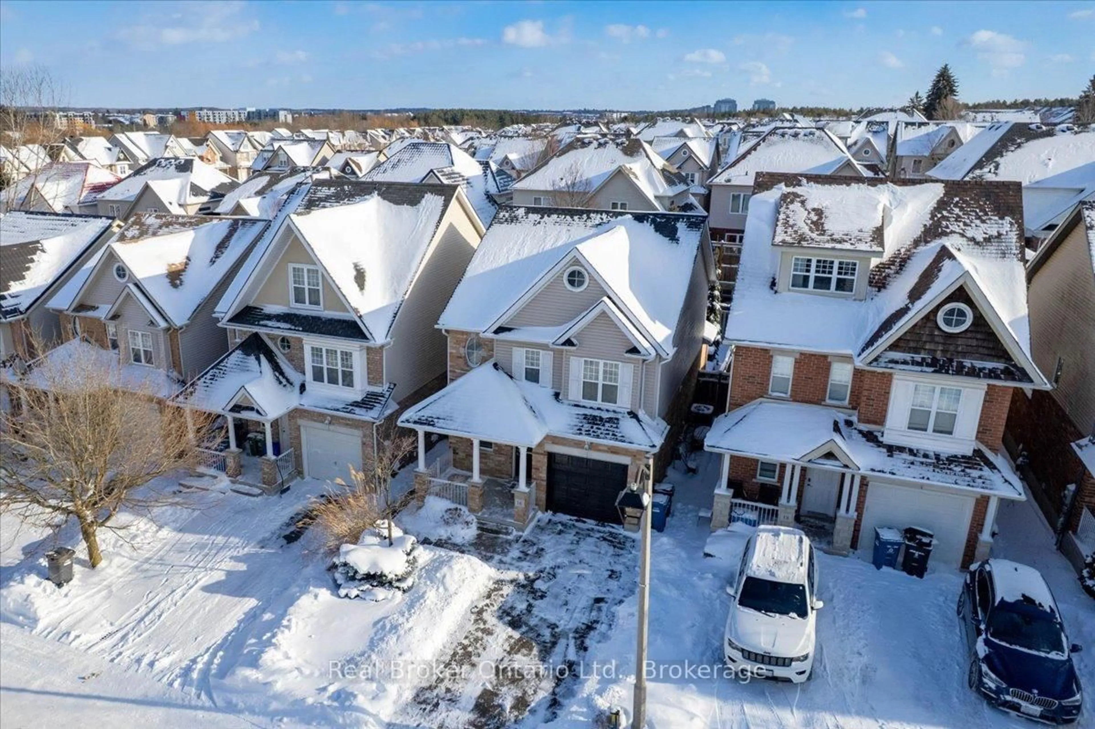 A pic from outside/outdoor area/front of a property/back of a property/a pic from drone, street for 16 Darnell Rd, Guelph Ontario N1G 5K3