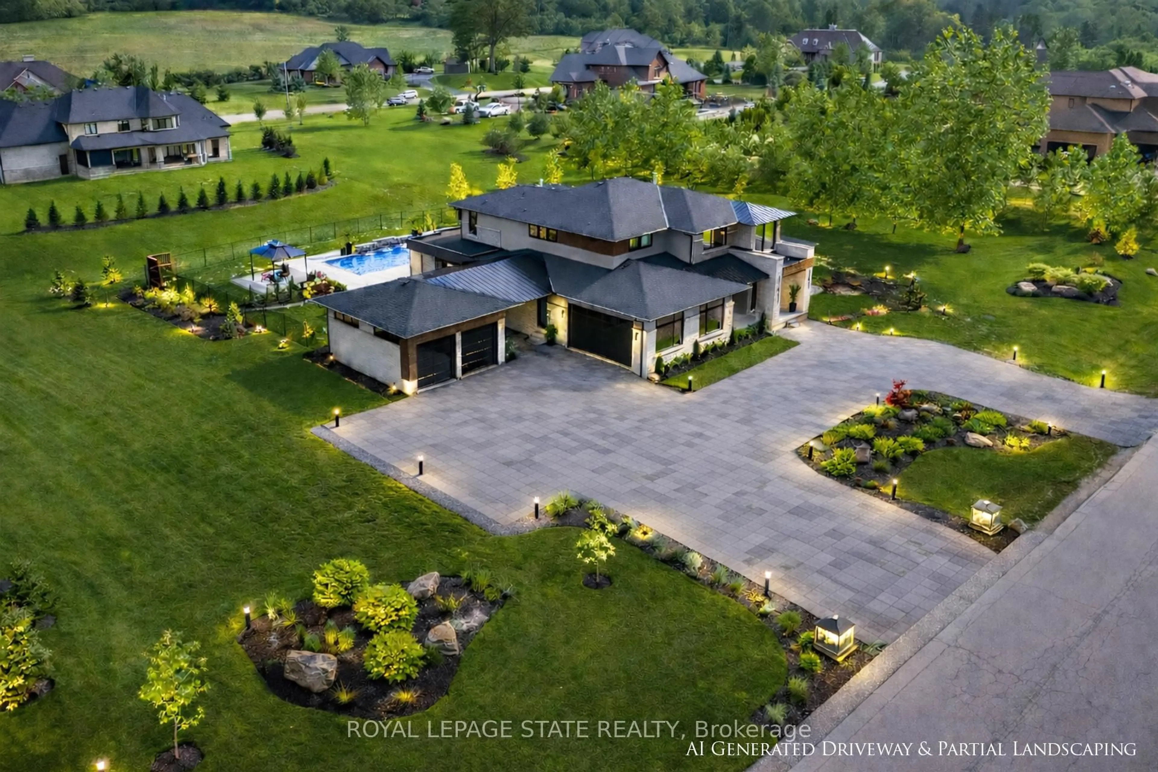 A pic from outside/outdoor area/front of a property/back of a property/a pic from drone, street for 6 Shakespeare Rd, Hamilton Ontario L9H 7R5