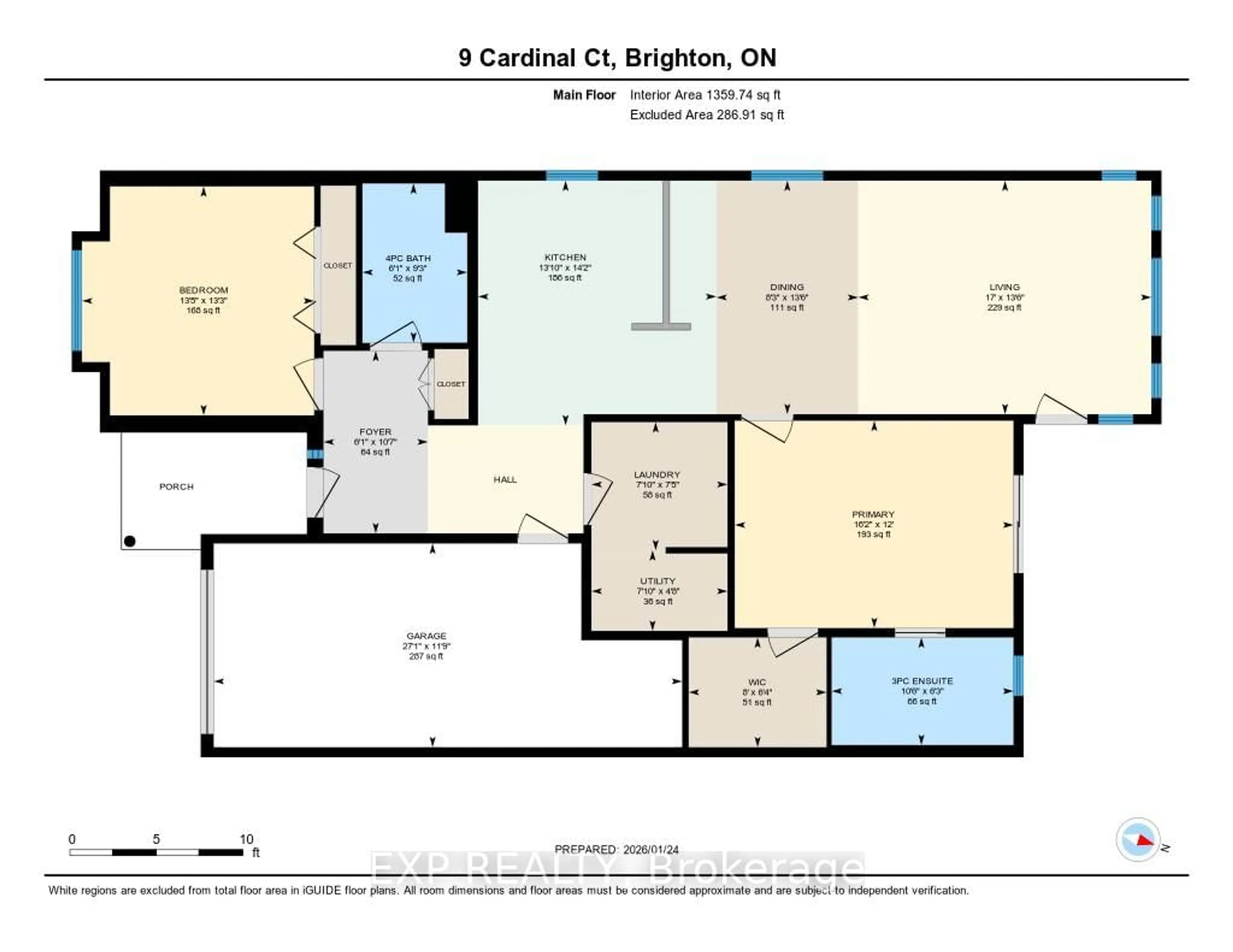 Floor plan for 9 Cardinal Crt, Brighton Ontario K0K 1H0
