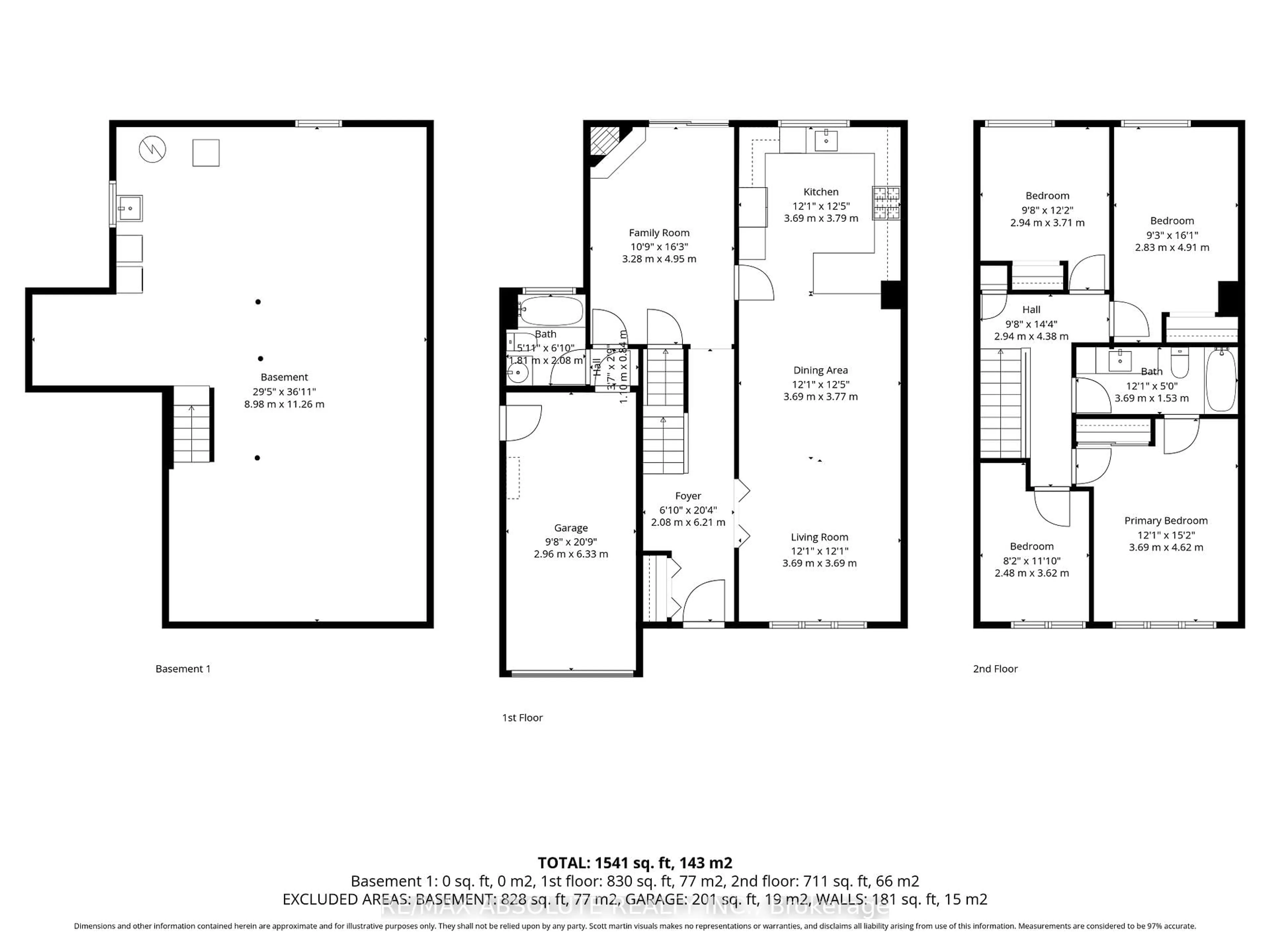 Floor plan for 29 Bentworth Cres, Ottawa Ontario K2G 3X1