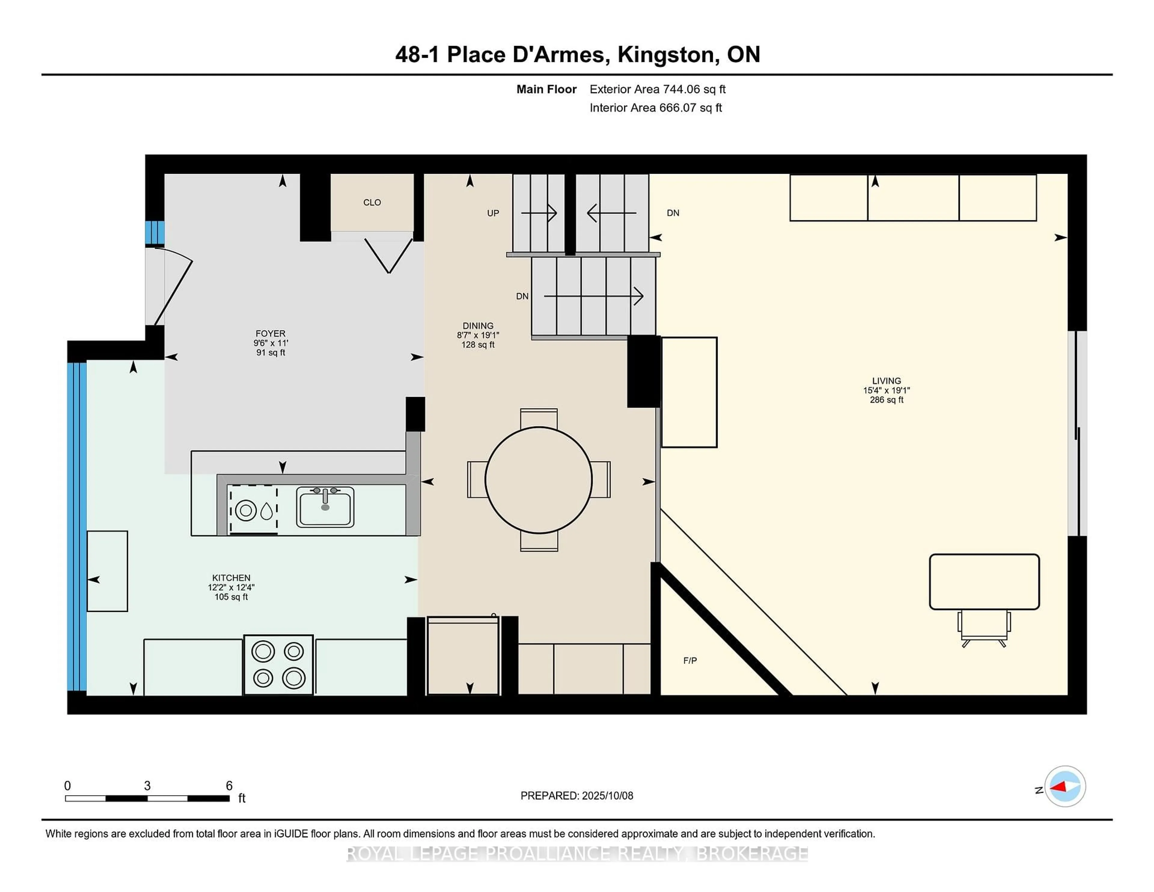 Floor plan for 1 Place D'armes #48, Kingston Ontario K7K 6S2