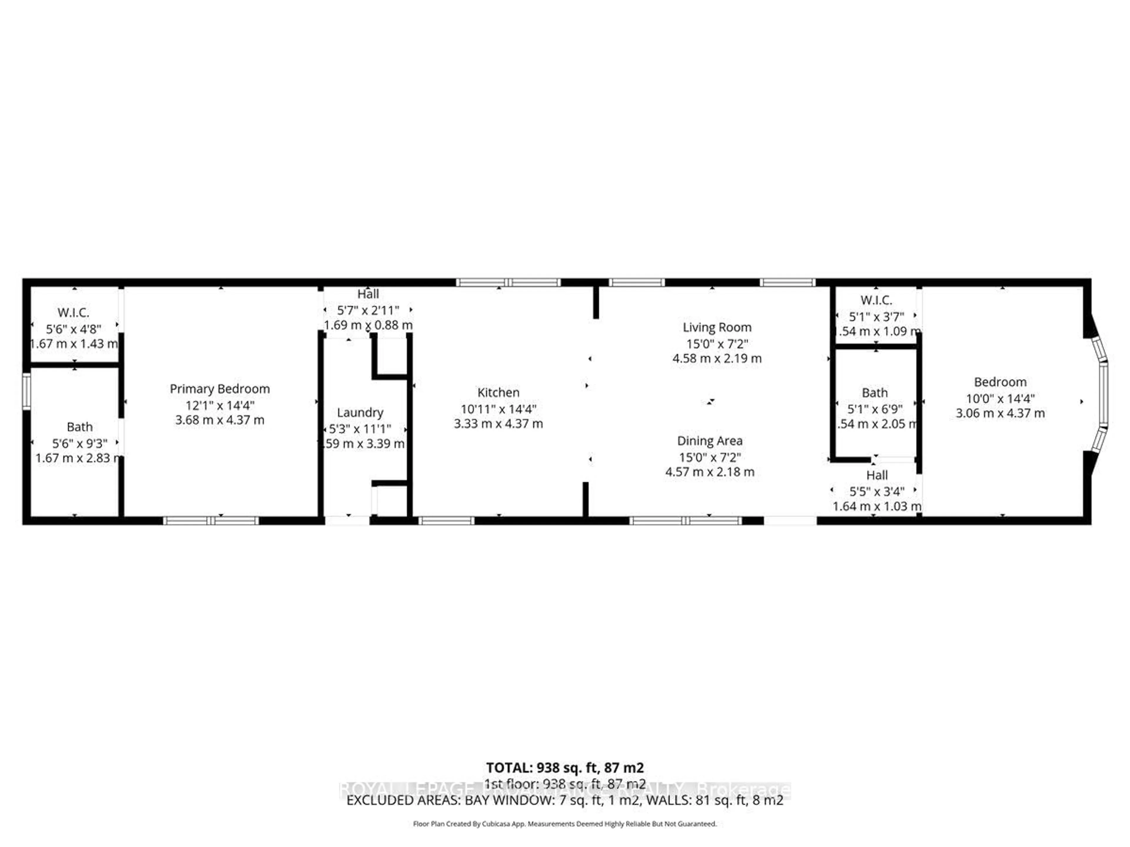 Floor plan for 311 Dundas St #21, Quinte West Ontario K8V 1M1