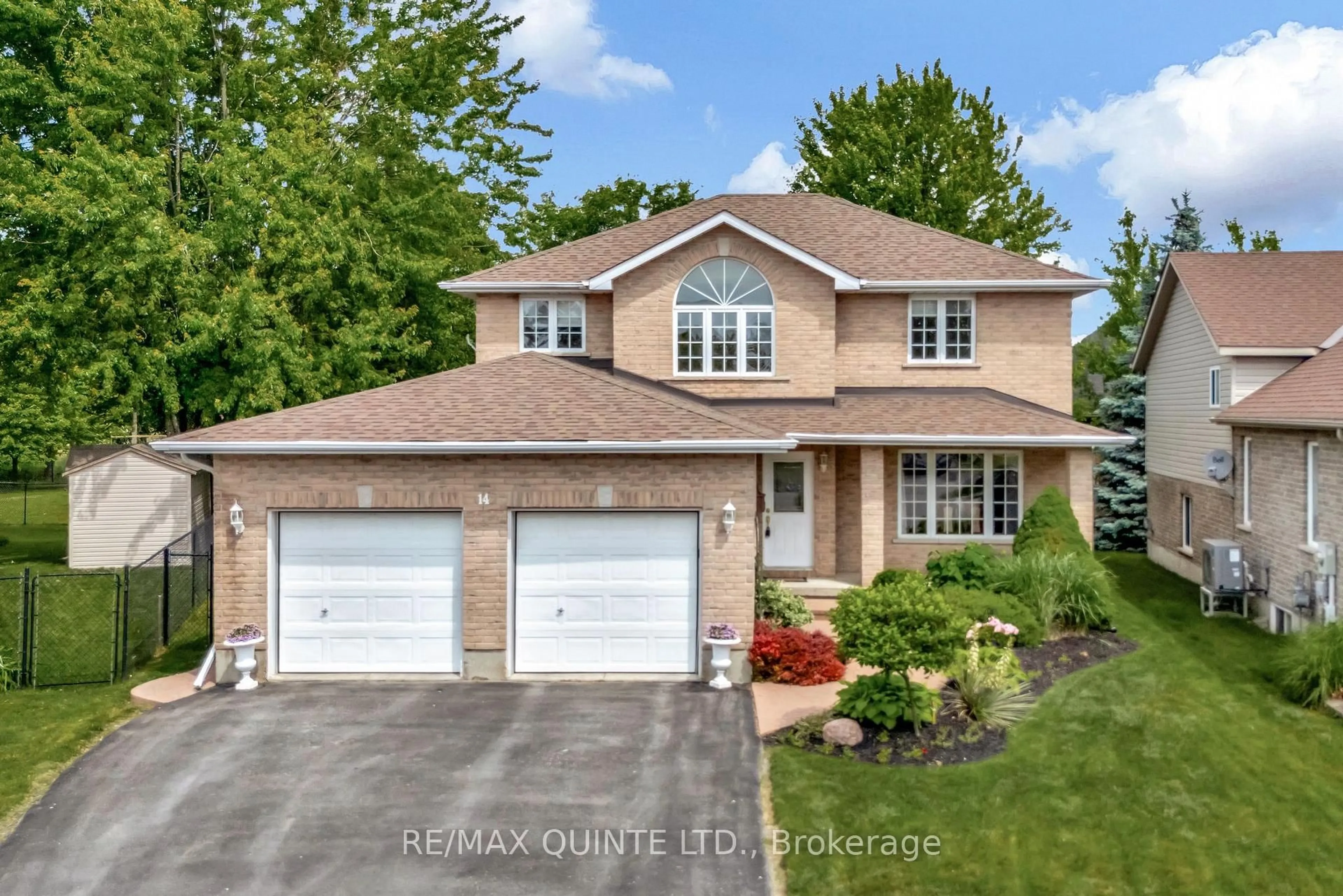 Home with brick exterior material, street for 14 Hilton Pl, Belleville Ontario K8P 5N2