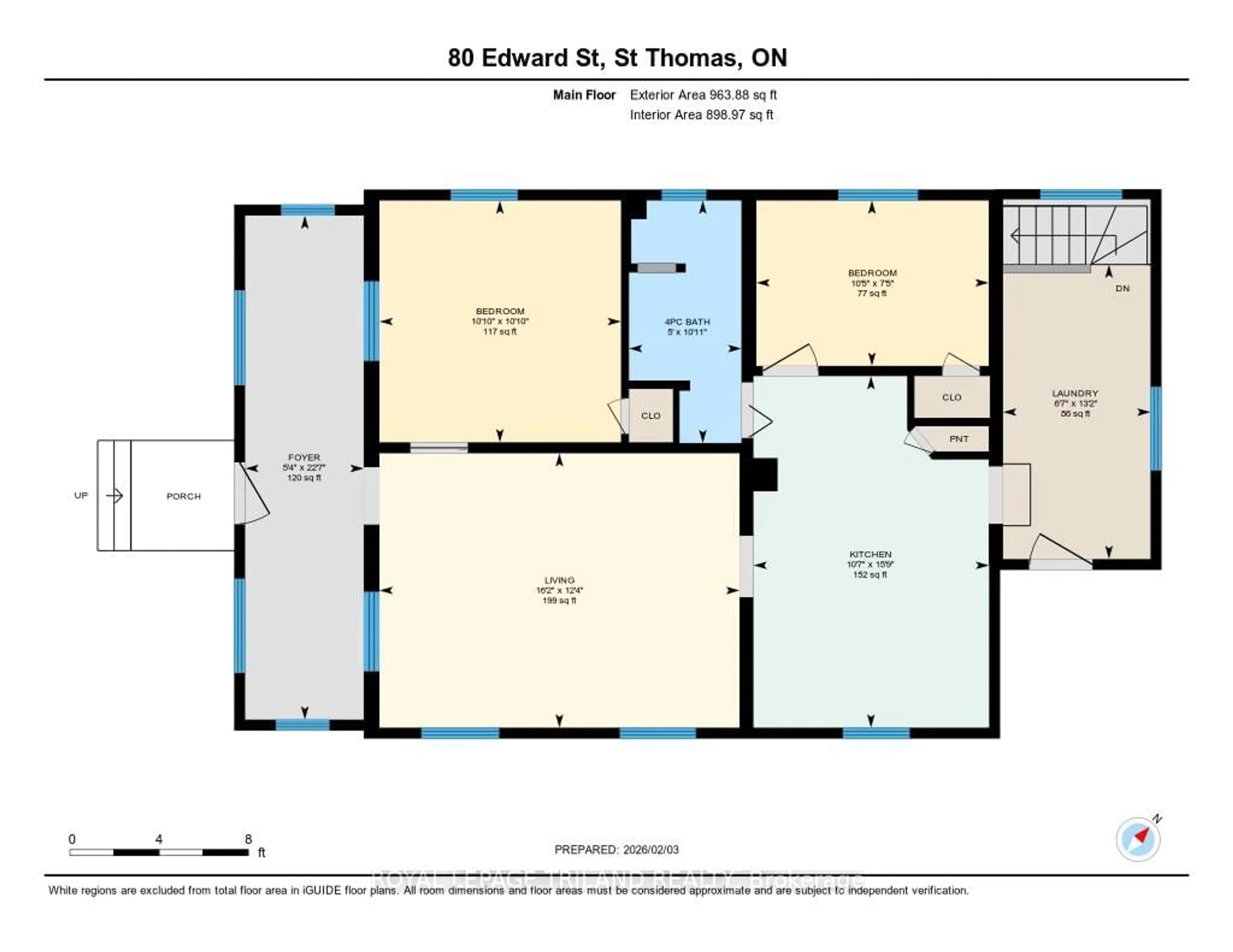 Floor plan for 80 Edward St, St. Thomas Ontario N5P 1Y7