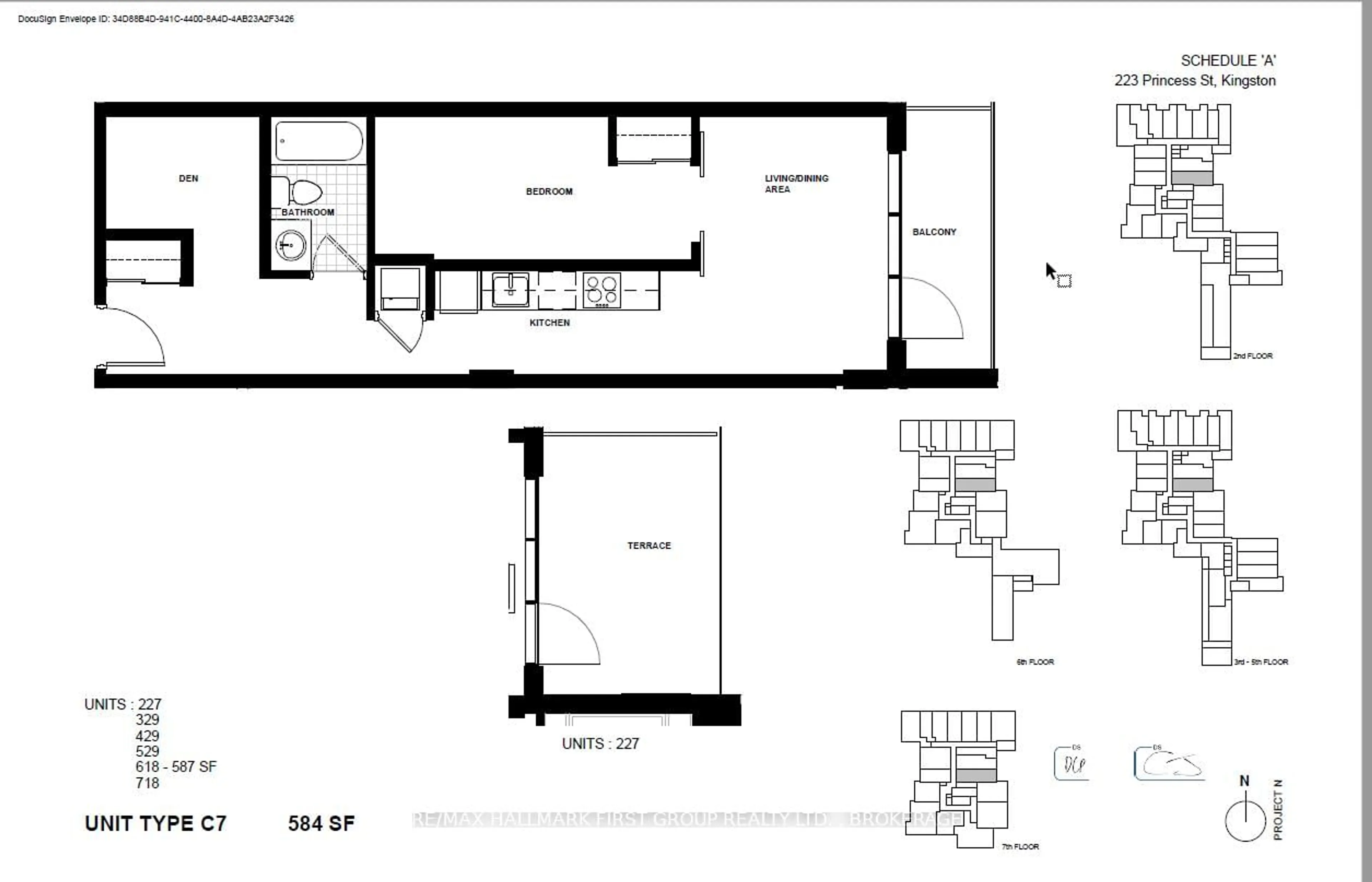 Floor plan for 223 Princess St #429, Kingston Ontario K7L 1B3