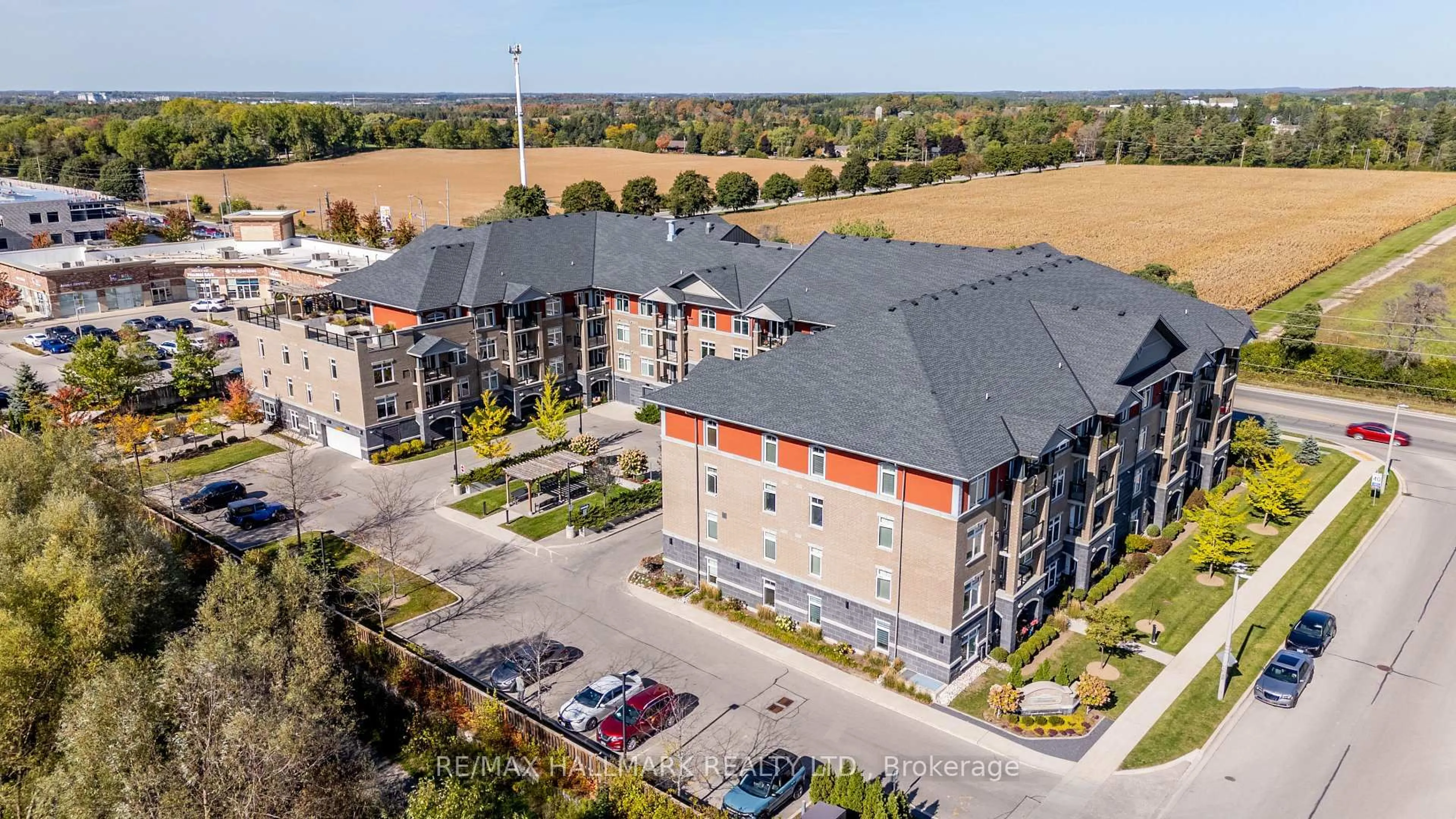 A pic from outside/outdoor area/front of a property/back of a property/a pic from drone, building for 106 Bard Blvd #302, Guelph Ontario N1L 0L8
