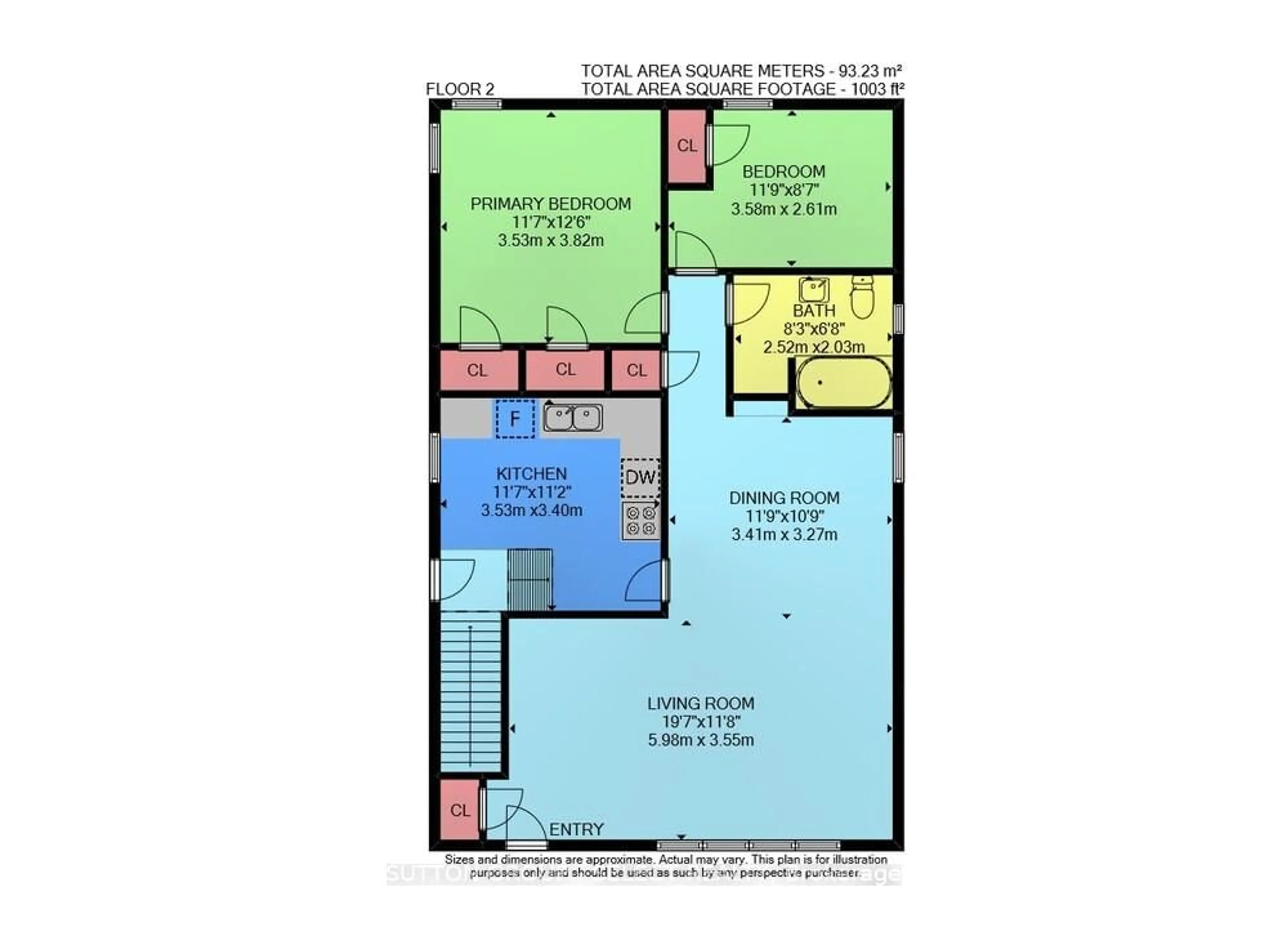 Floor plan for 225 Sterling St, London East Ontario N5Y 1Z3